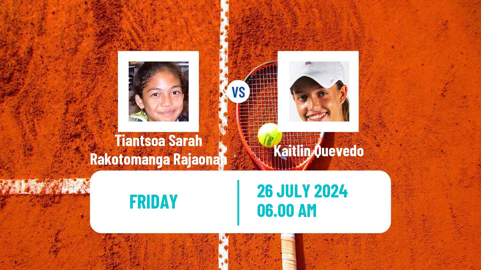 Tennis ITF W35 Casablanca Women Tiantsoa Sarah Rakotomanga Rajaonah - Kaitlin Quevedo