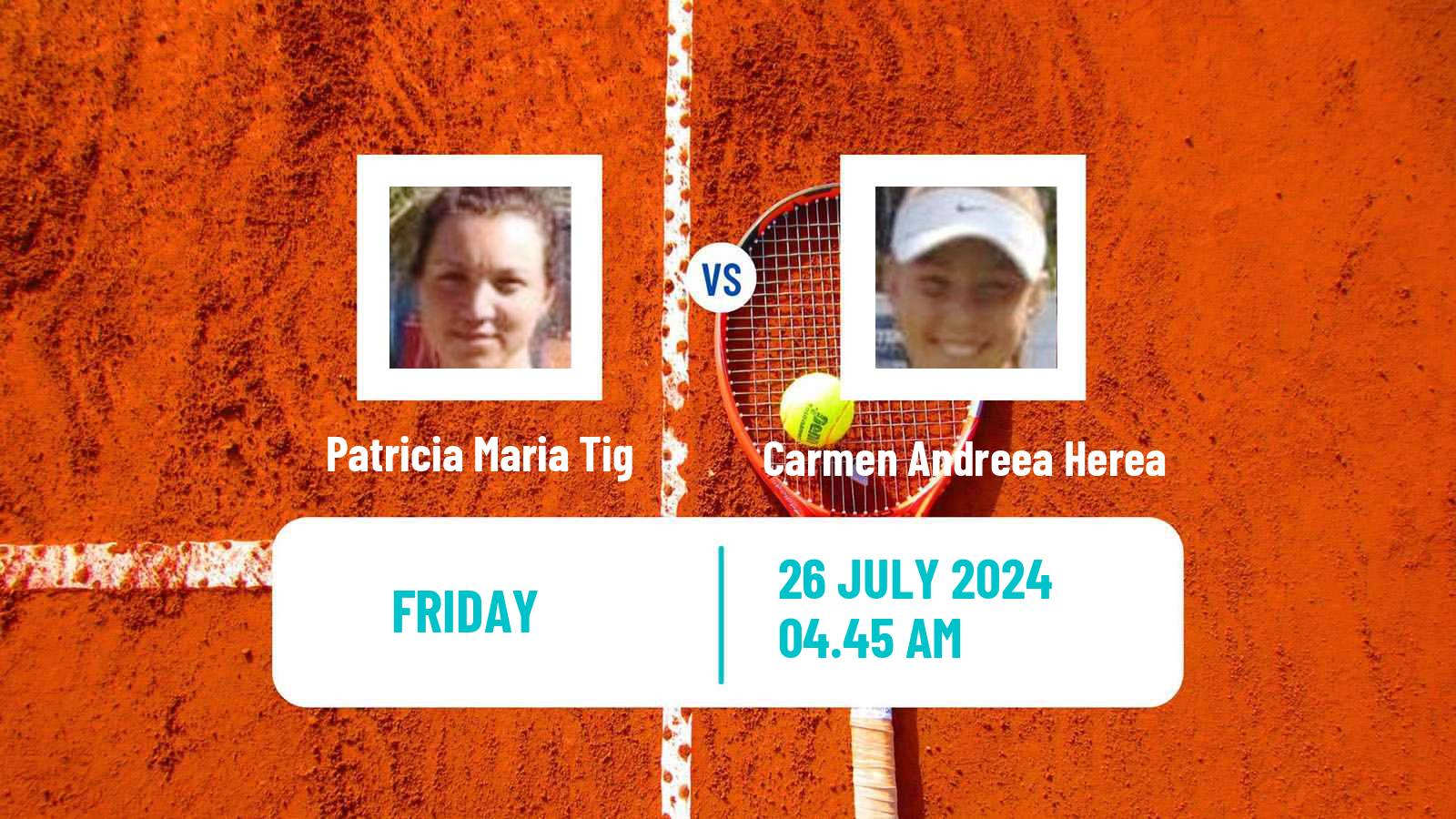 Tennis ITF W15 Satu Mare Women Patricia Maria Tig - Carmen Andreea Herea