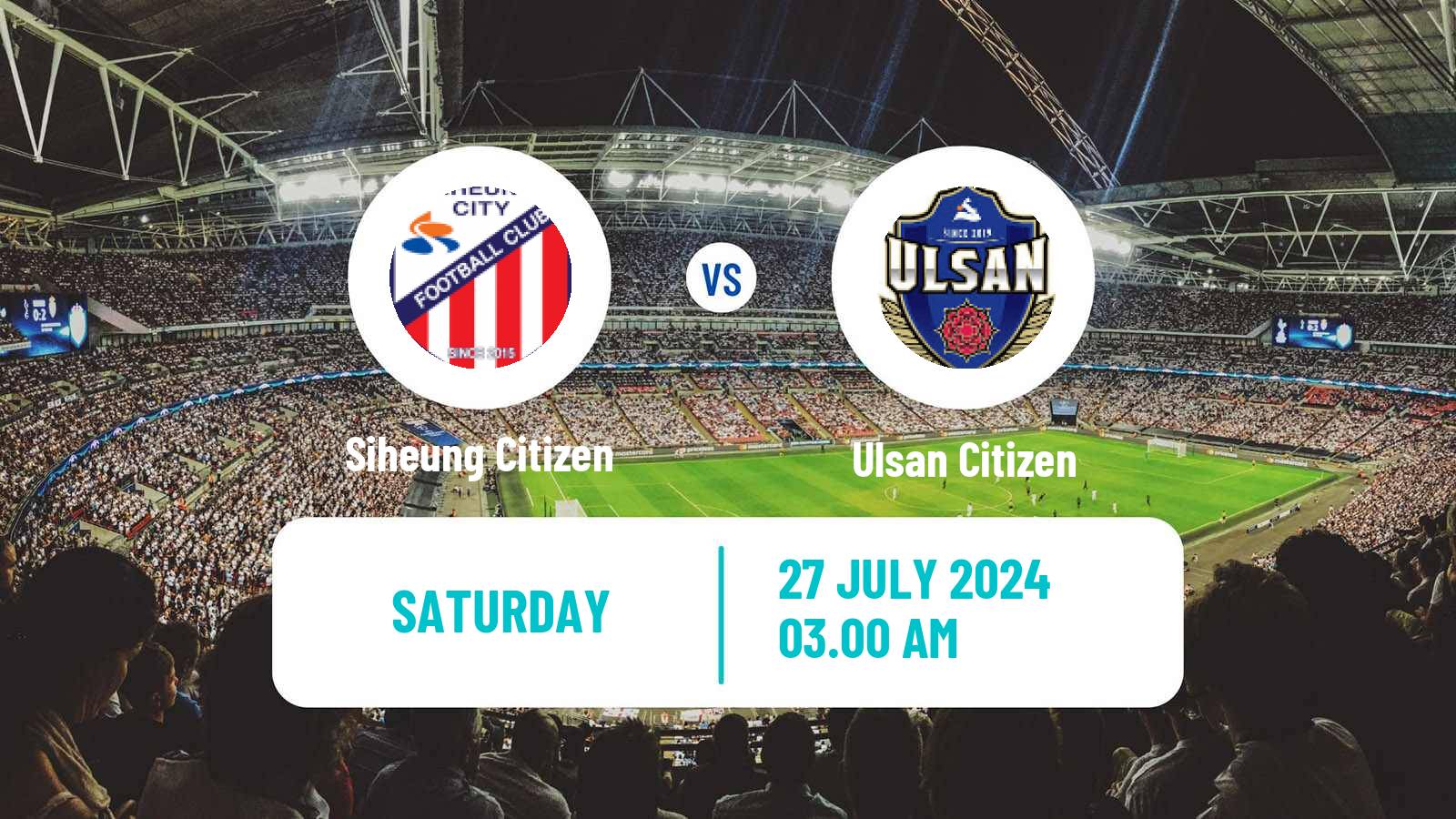 Soccer South Korean K3 League Siheung Citizen - Ulsan Citizen