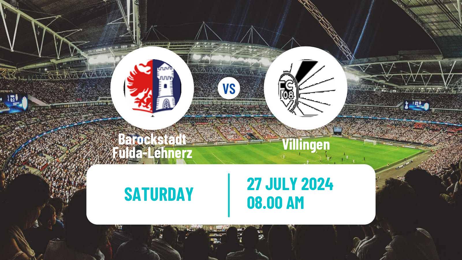 Soccer German Regionalliga Sudwest Barockstadt Fulda-Lehnerz - Villingen