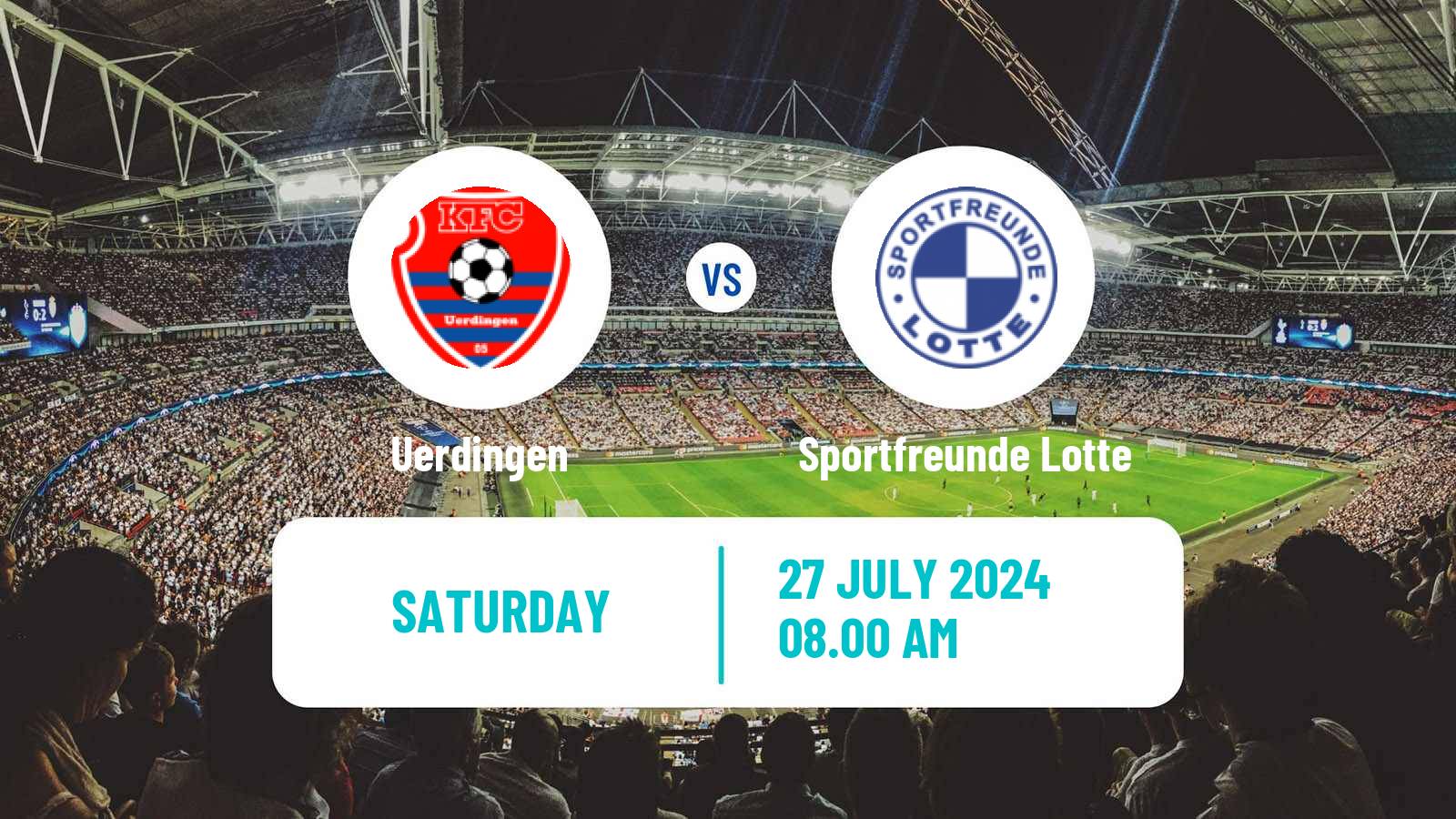 Soccer German Regionalliga West Uerdingen - Sportfreunde Lotte