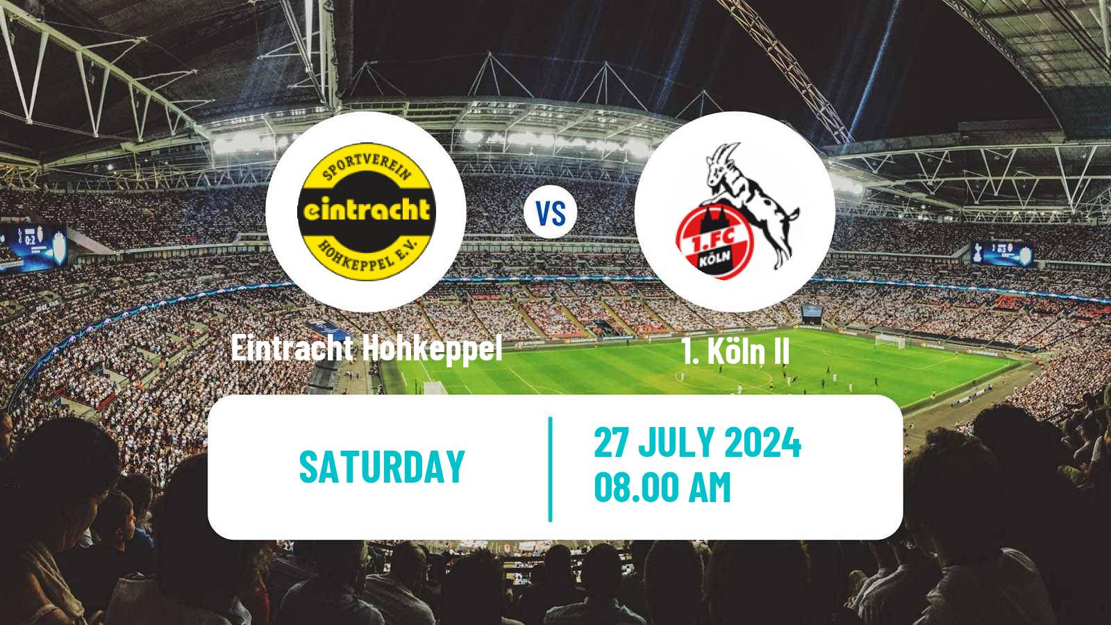 Soccer German Regionalliga West Eintracht Hohkeppel - Köln II