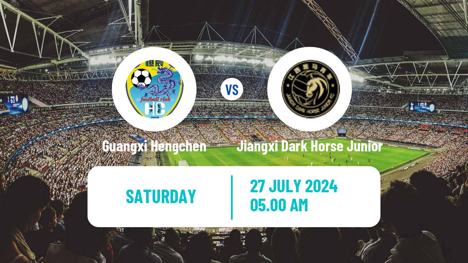 Soccer Chinese Yi League Guangxi Hengchen - Jiangxi Dark Horse Junior