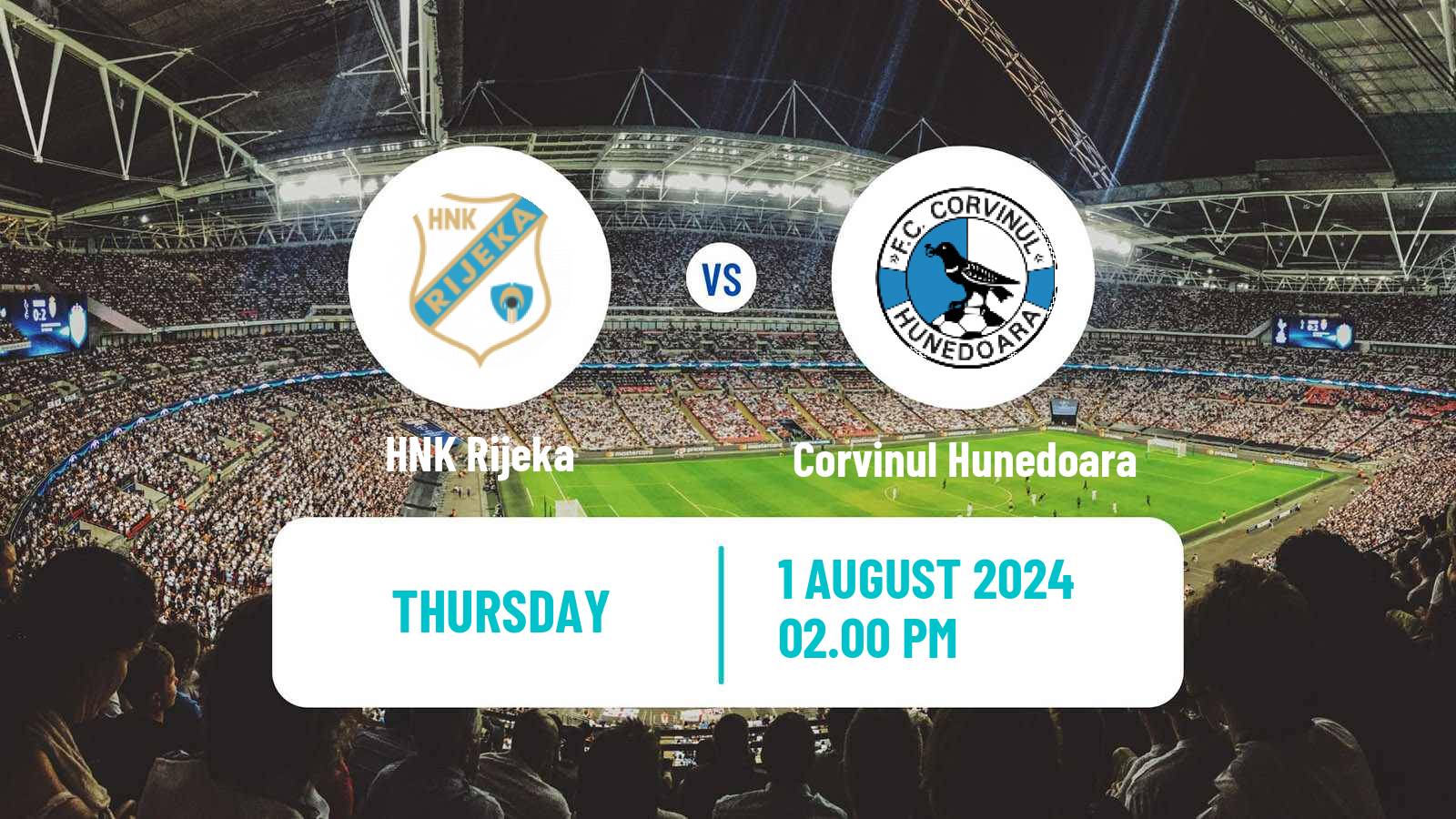 Soccer UEFA Europa League Rijeka - Corvinul Hunedoara