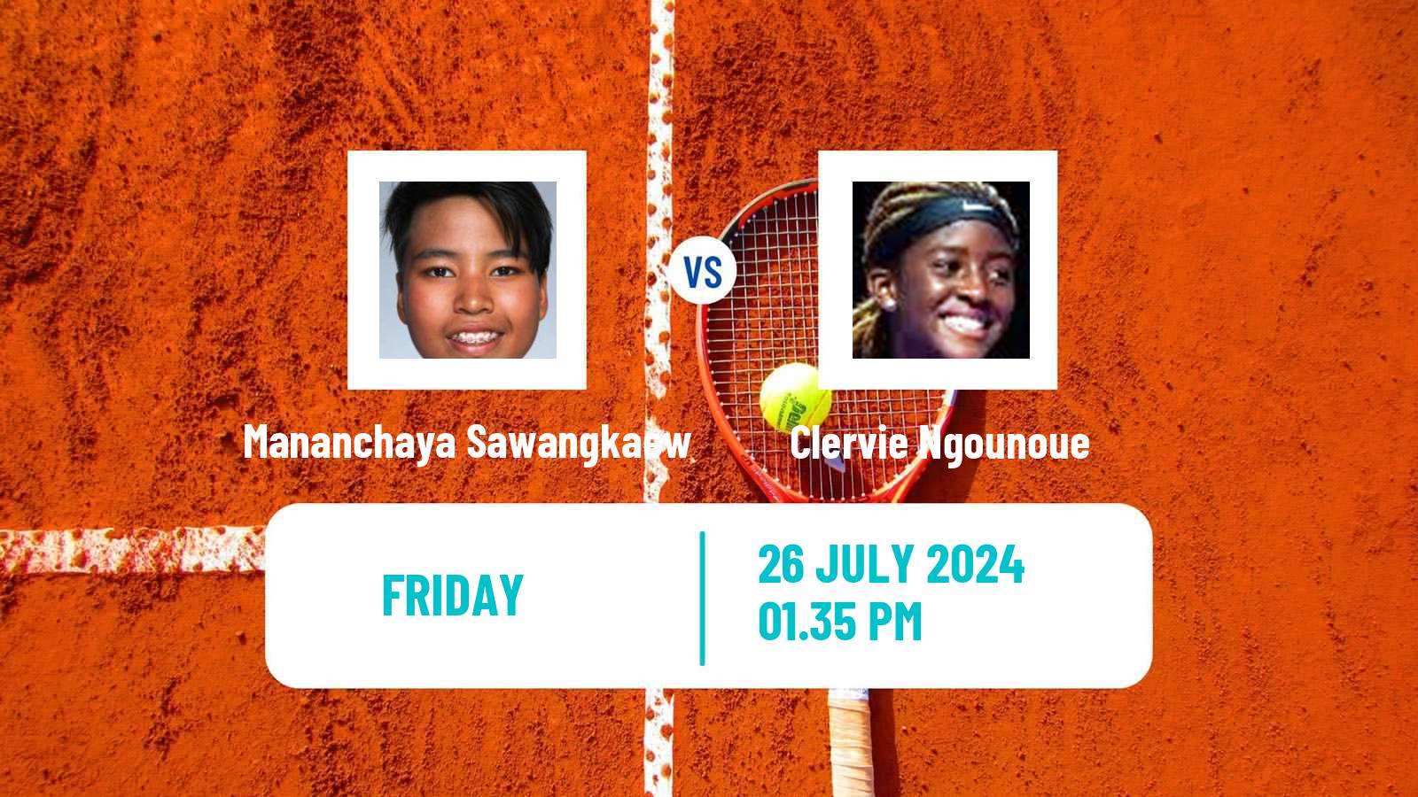 Tennis ITF W50 Dallas Tx Women Mananchaya Sawangkaew - Clervie Ngounoue