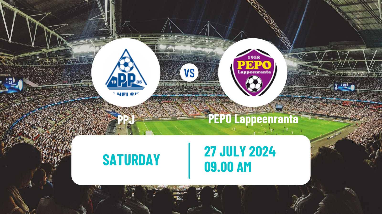 Soccer Finnish Kakkonen Group A PPJ - PEPO Lappeenranta