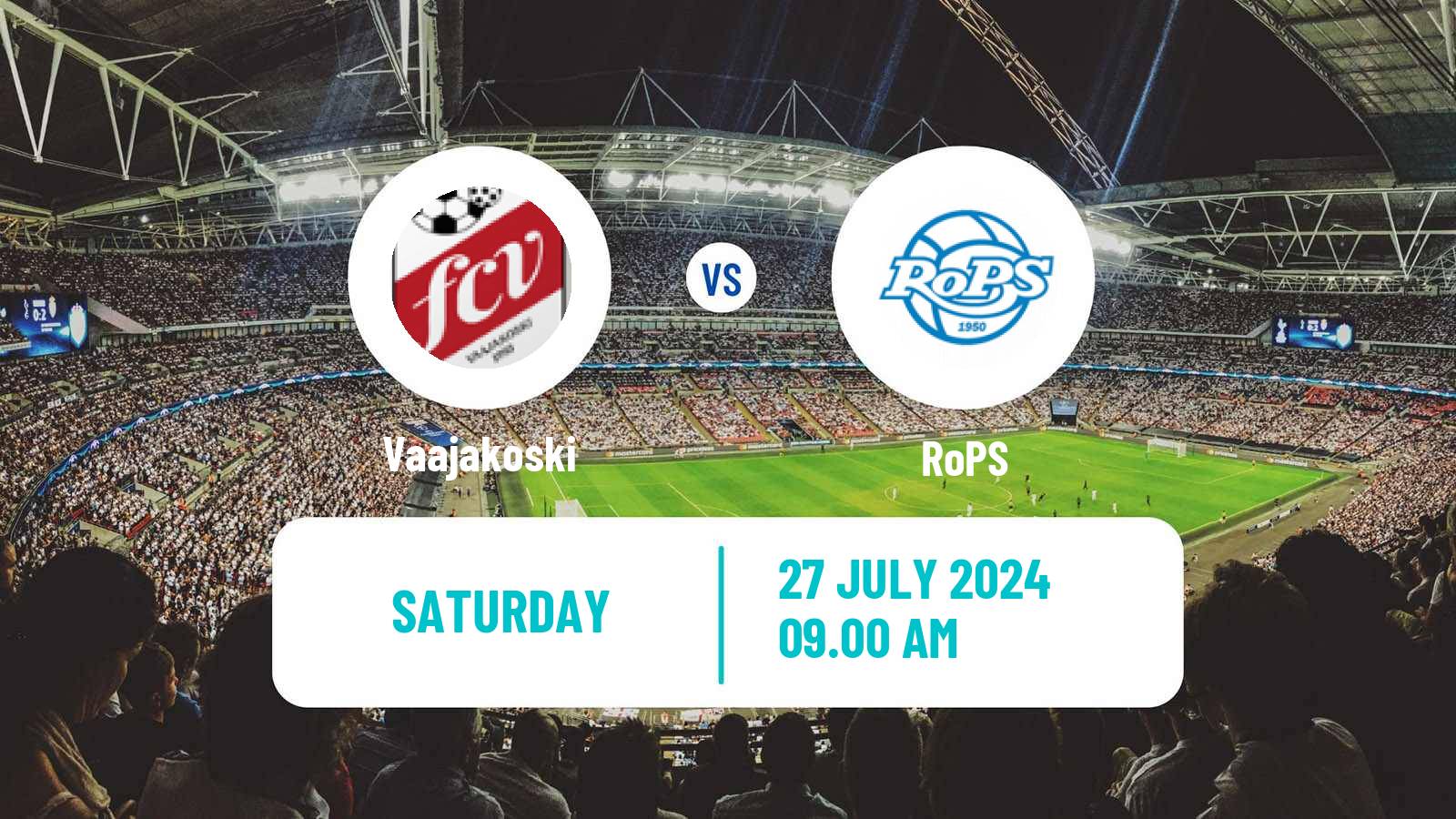 Soccer Finnish Ykkonen Vaajakoski - RoPS