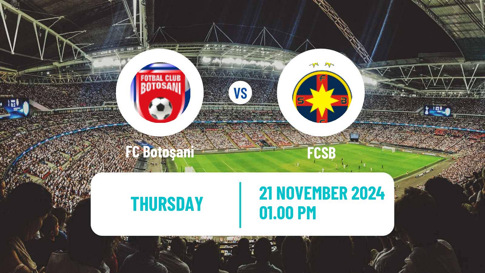 Soccer Romanian Liga 1 Botoșani - FCSB