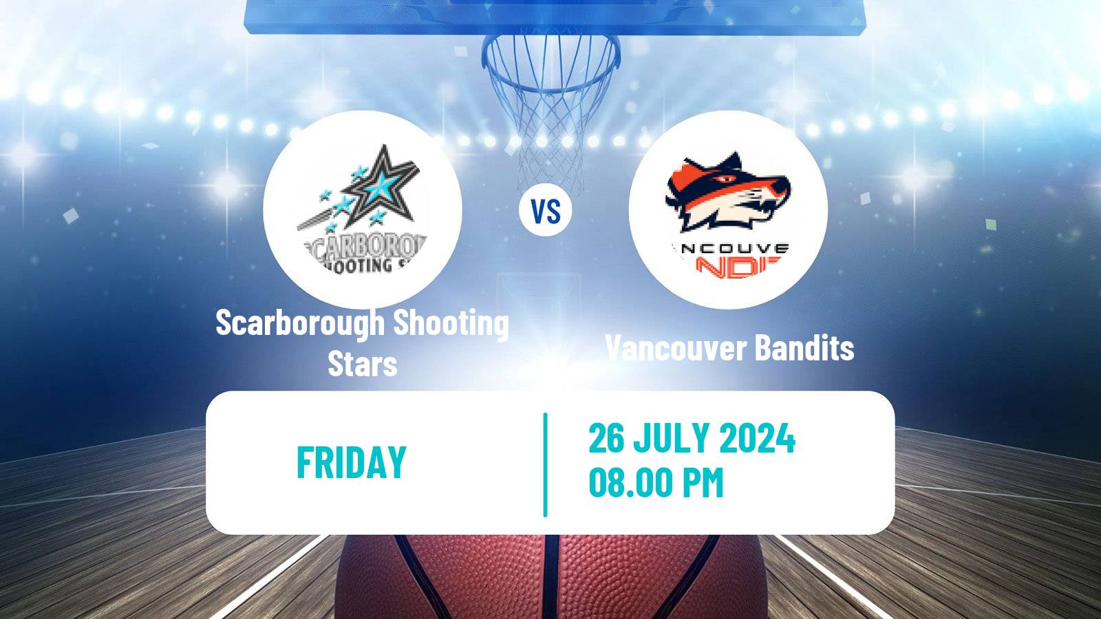 Basketball Canadian CEBL Scarborough Shooting Stars - Vancouver Bandits