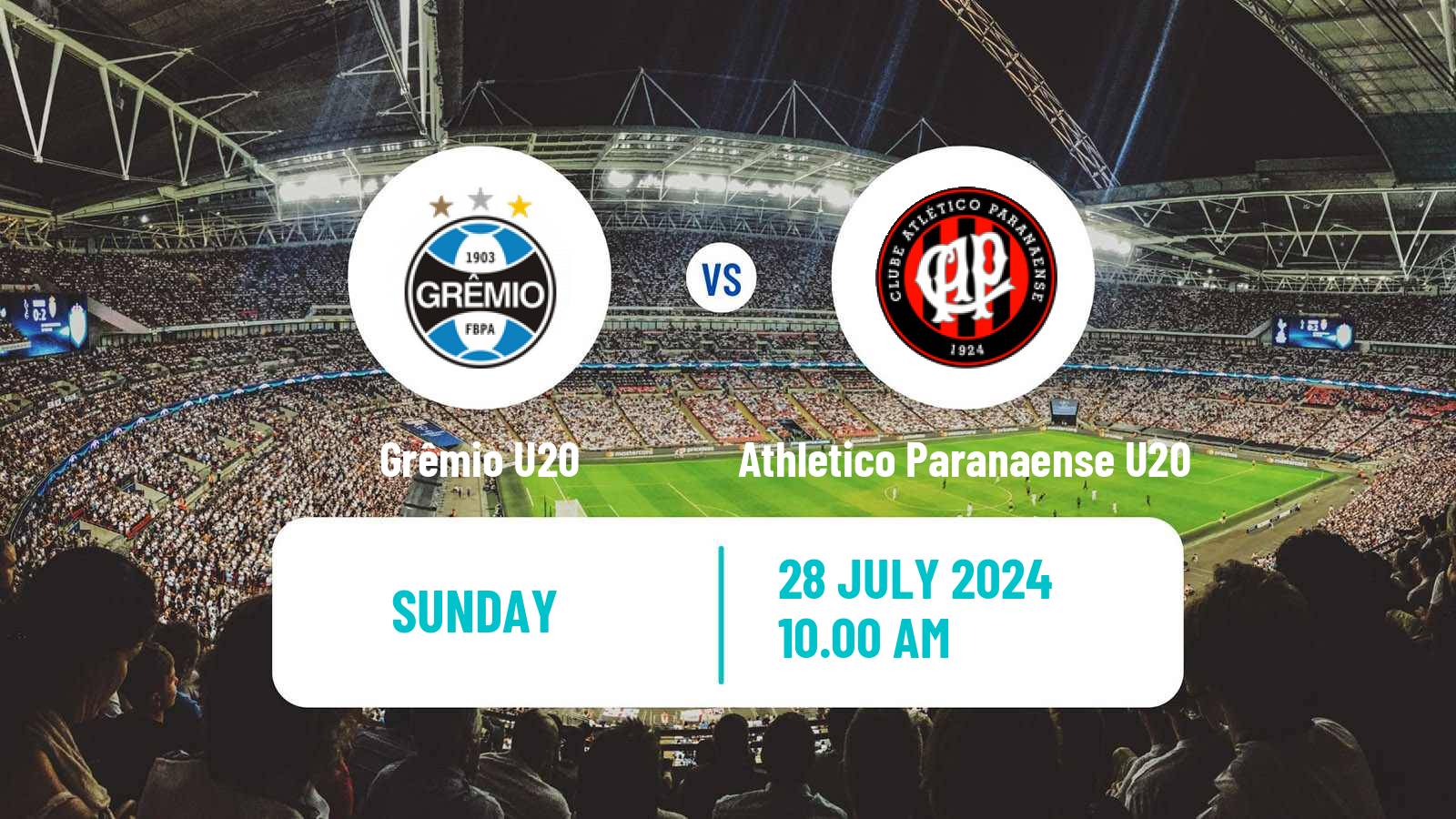 Soccer Brasileiro U20 Grêmio U20 - Athletico Paranaense U20