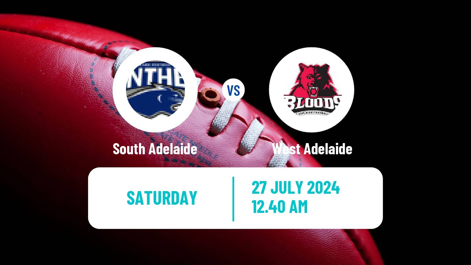 Aussie rules SANFL South Adelaide - West Adelaide