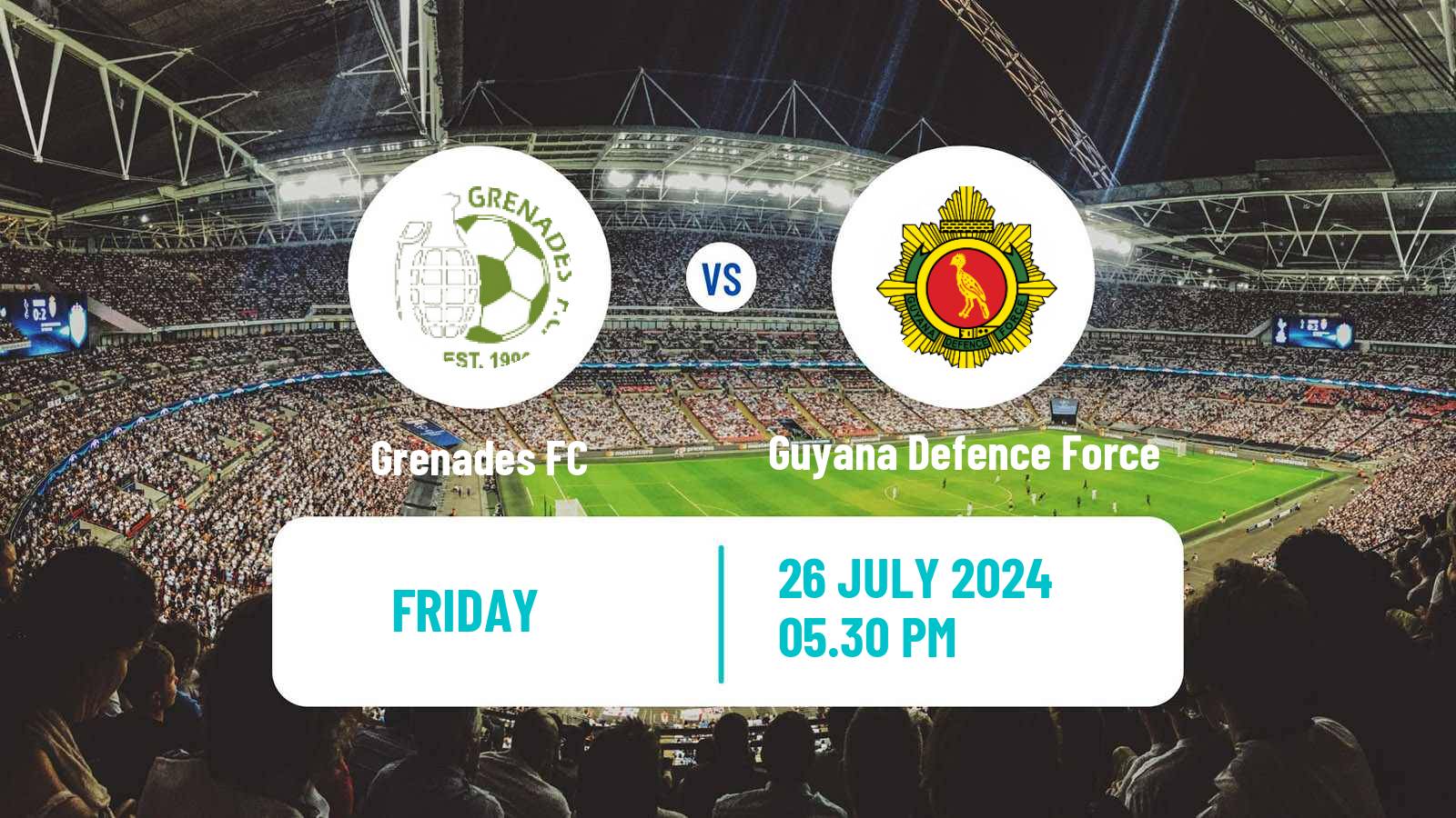 Soccer CONCACAF Caribbean Shield Grenades - Guyana Defence Force