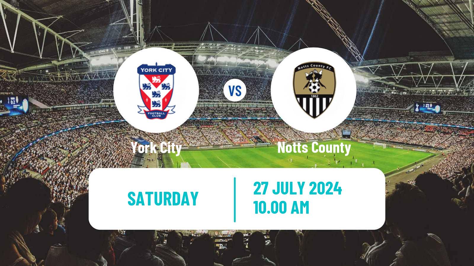 Soccer Club Friendly York City - Notts County