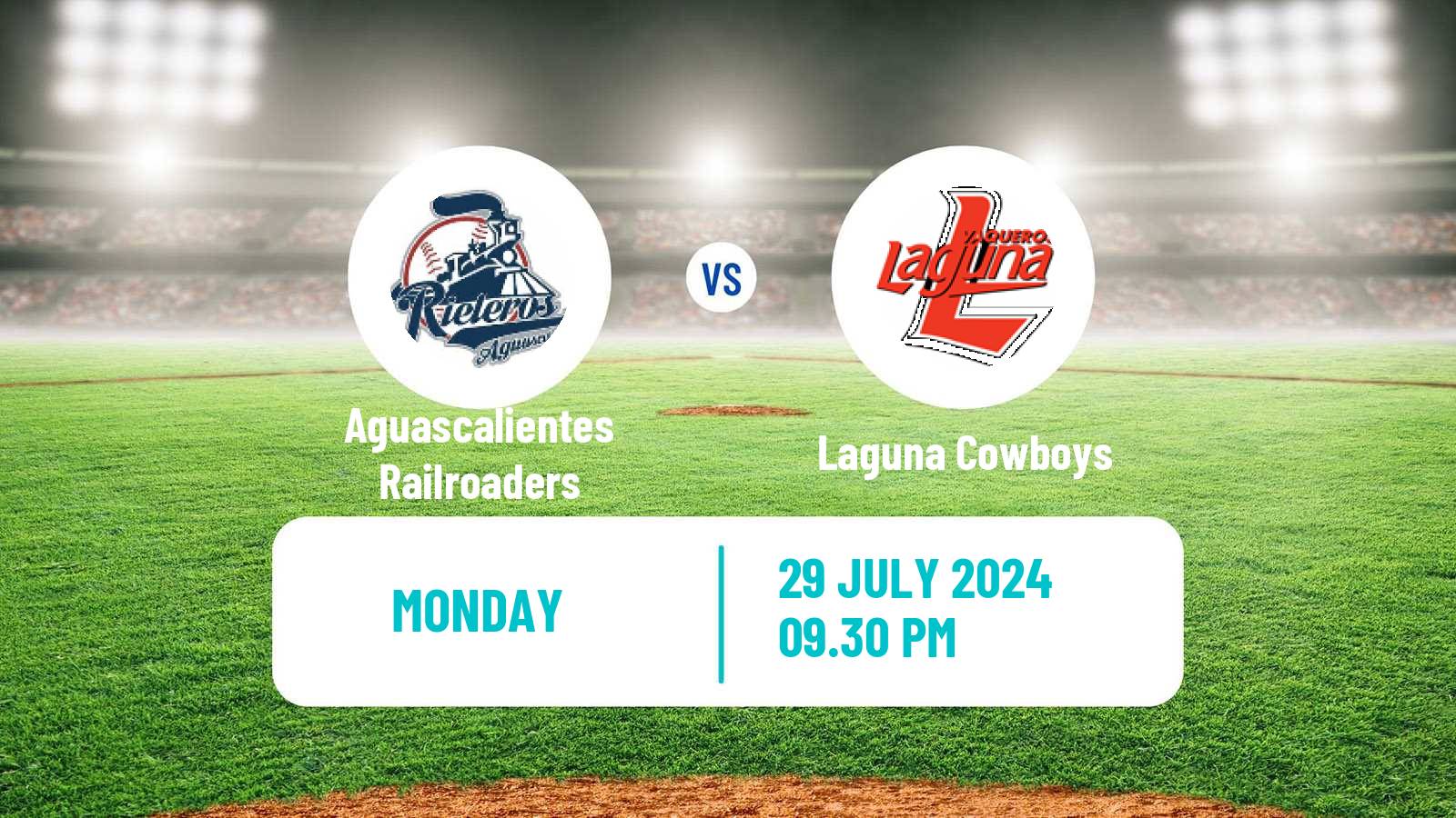 Baseball LMB Aguascalientes Railroaders - Laguna Cowboys