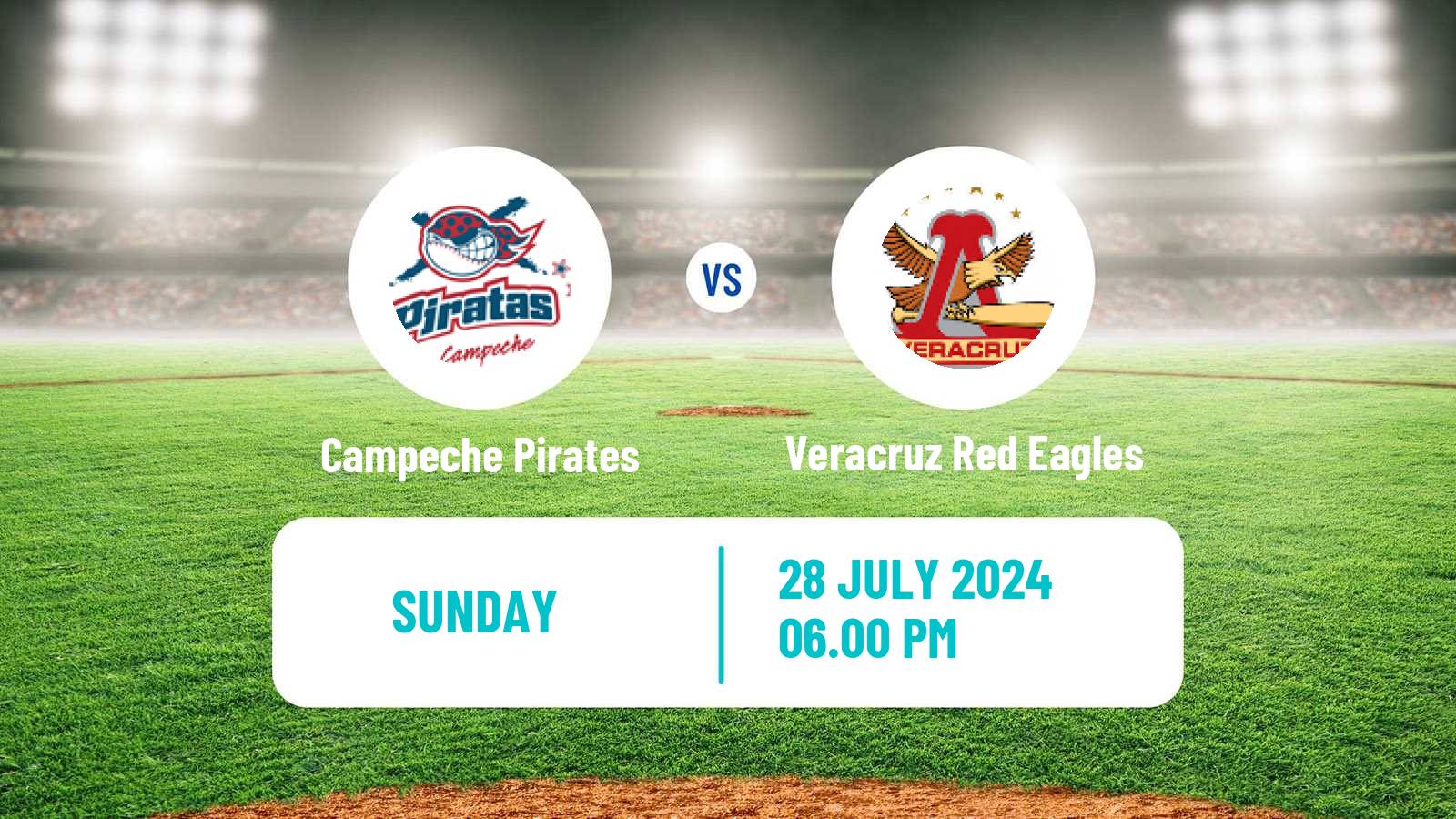 Baseball LMB Campeche Pirates - Veracruz Red Eagles