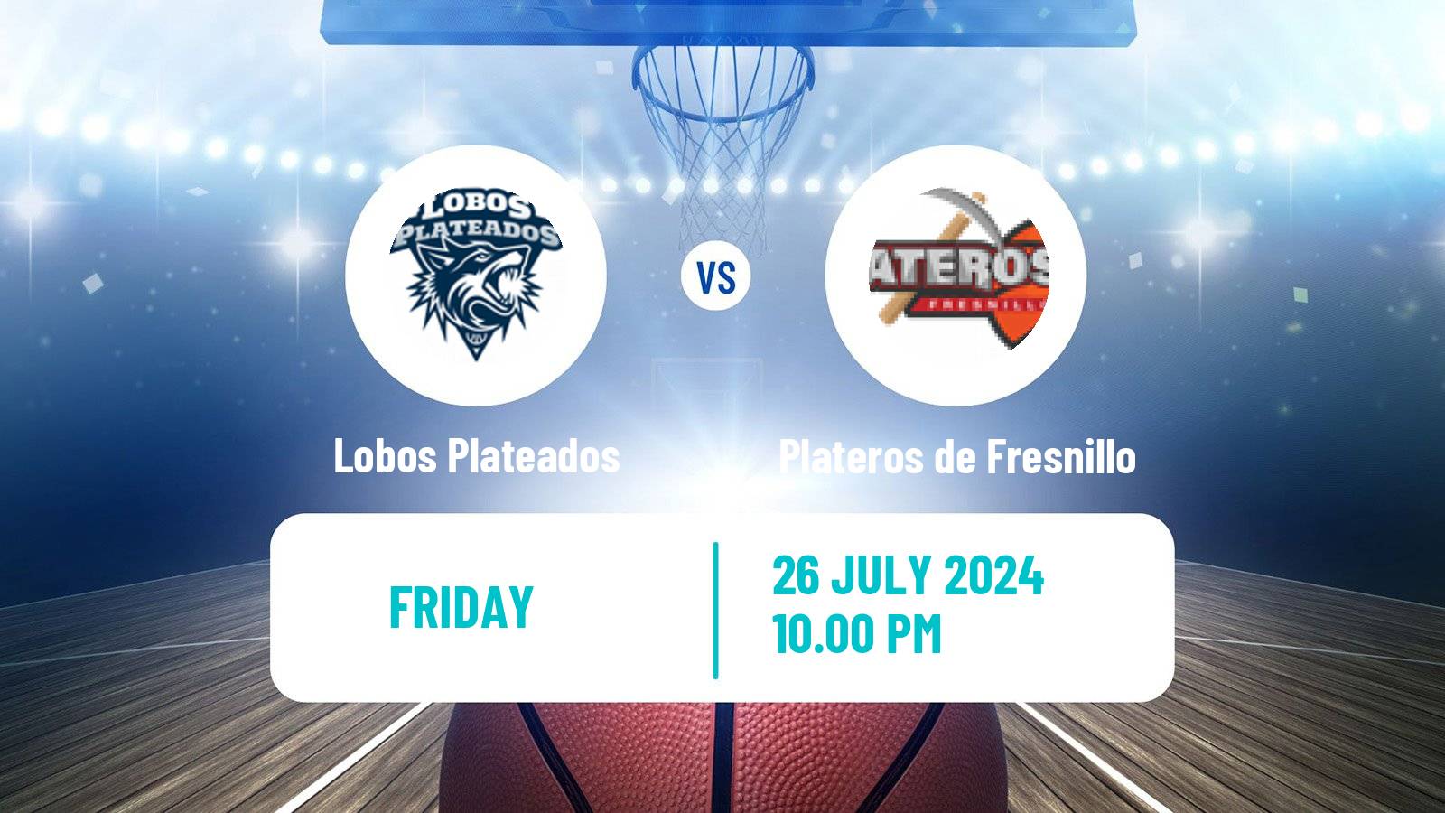 Basketball Mexican LNBP Lobos Plateados - Plateros de Fresnillo