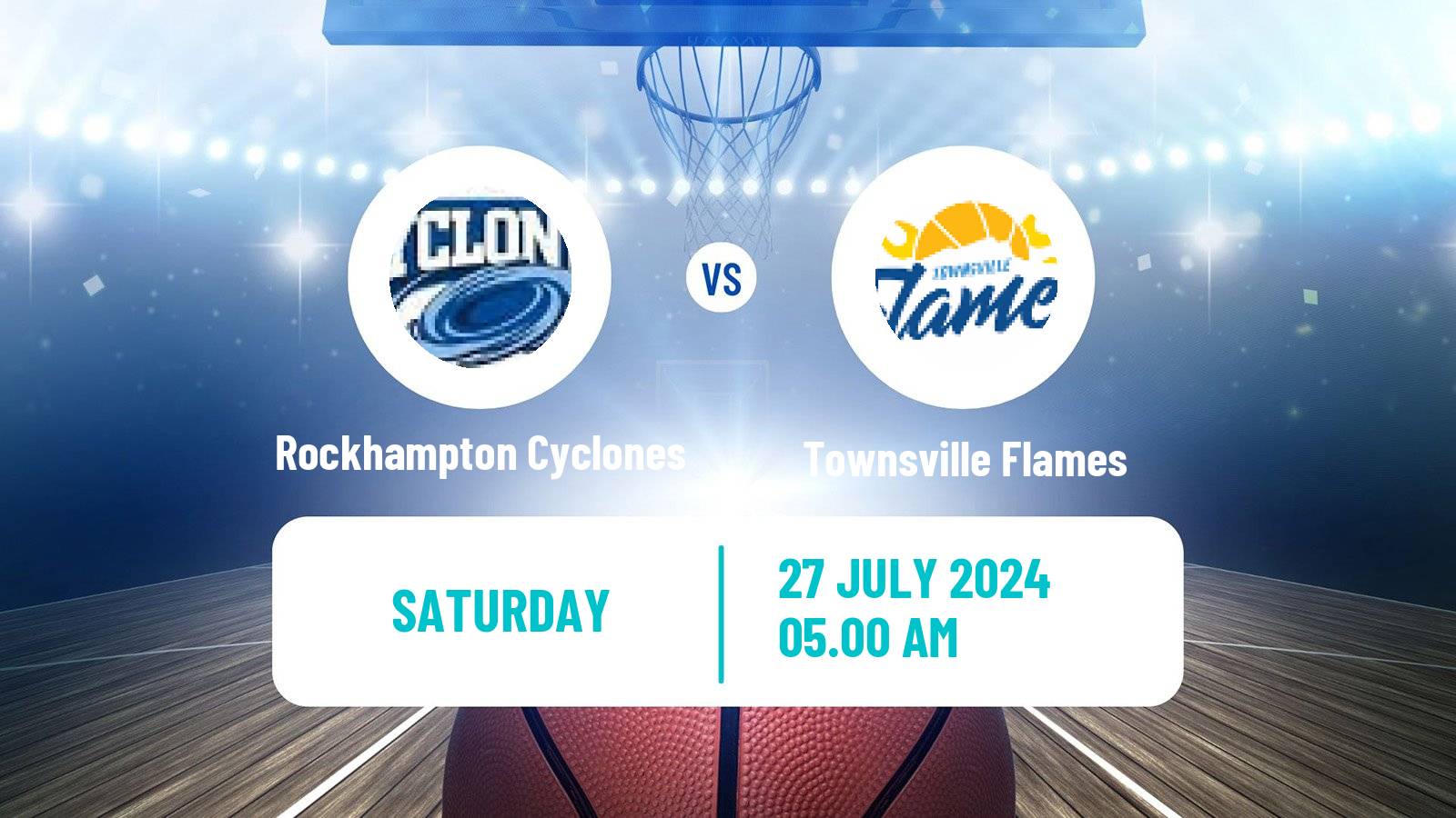 Basketball Australian NBL1 North Women Rockhampton Cyclones - Townsville Flames