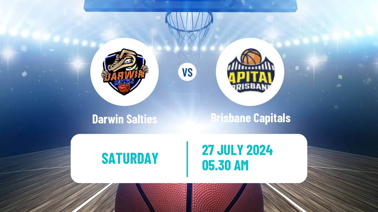 Basketball Australian NBL1 North Darwin Salties - Brisbane Capitals