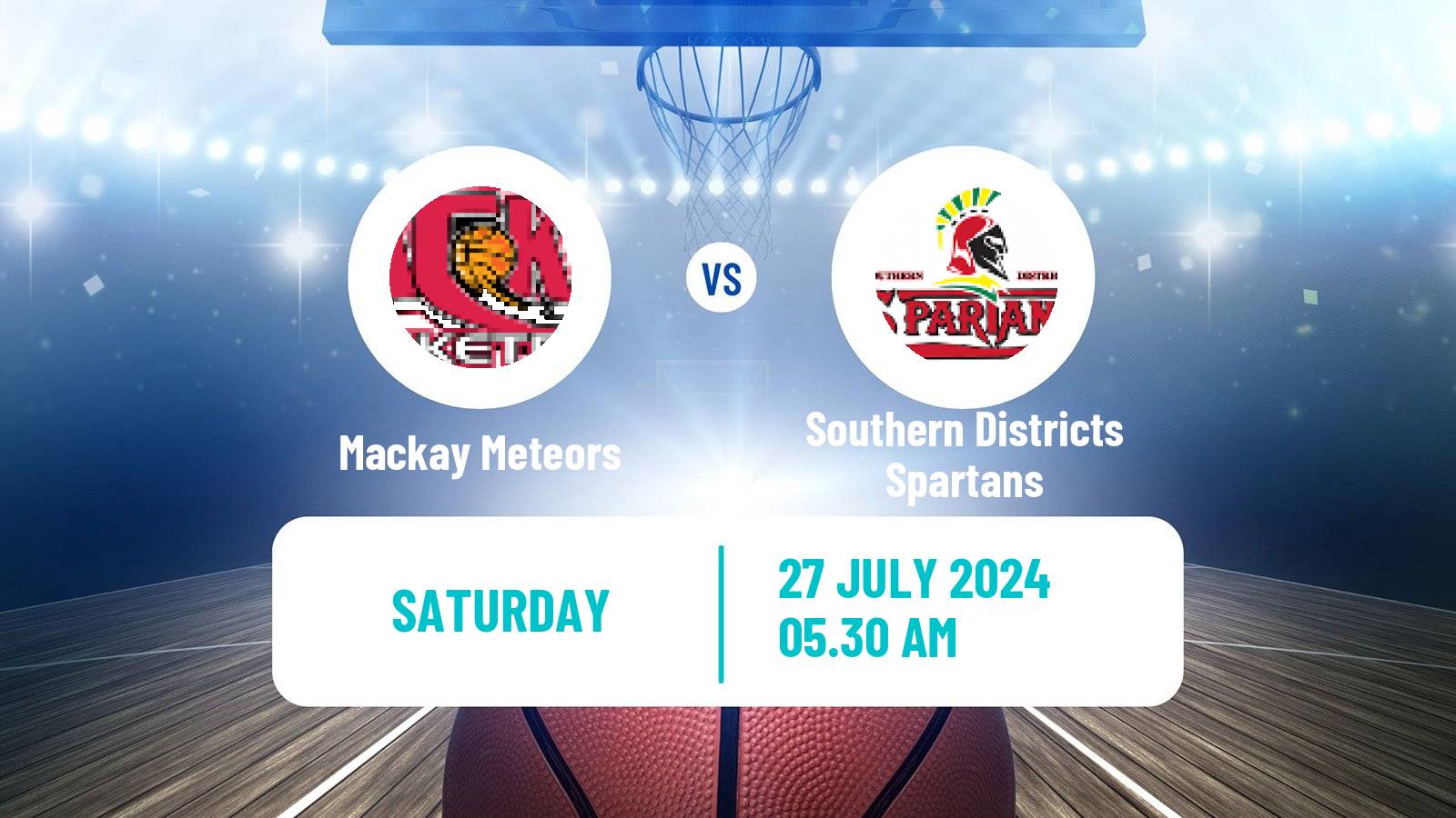 Basketball Australian NBL1 North Mackay Meteors - Southern Districts Spartans