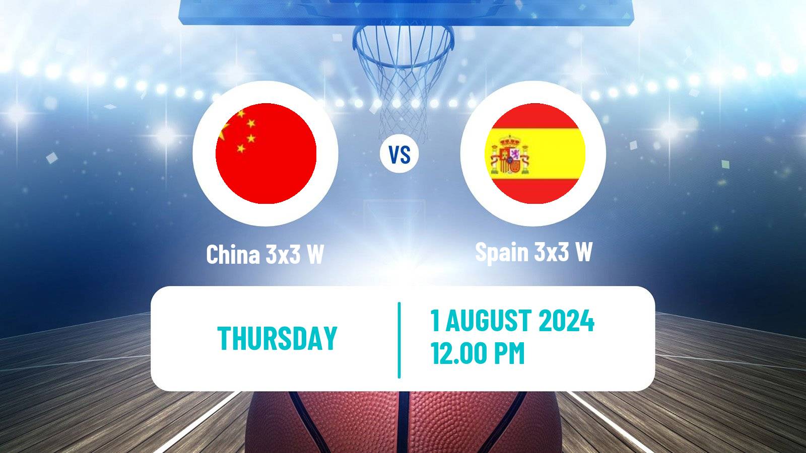 Basketball Olympic Games Basketball 3x3 Women China 3x3 W - Spain 3x3 W