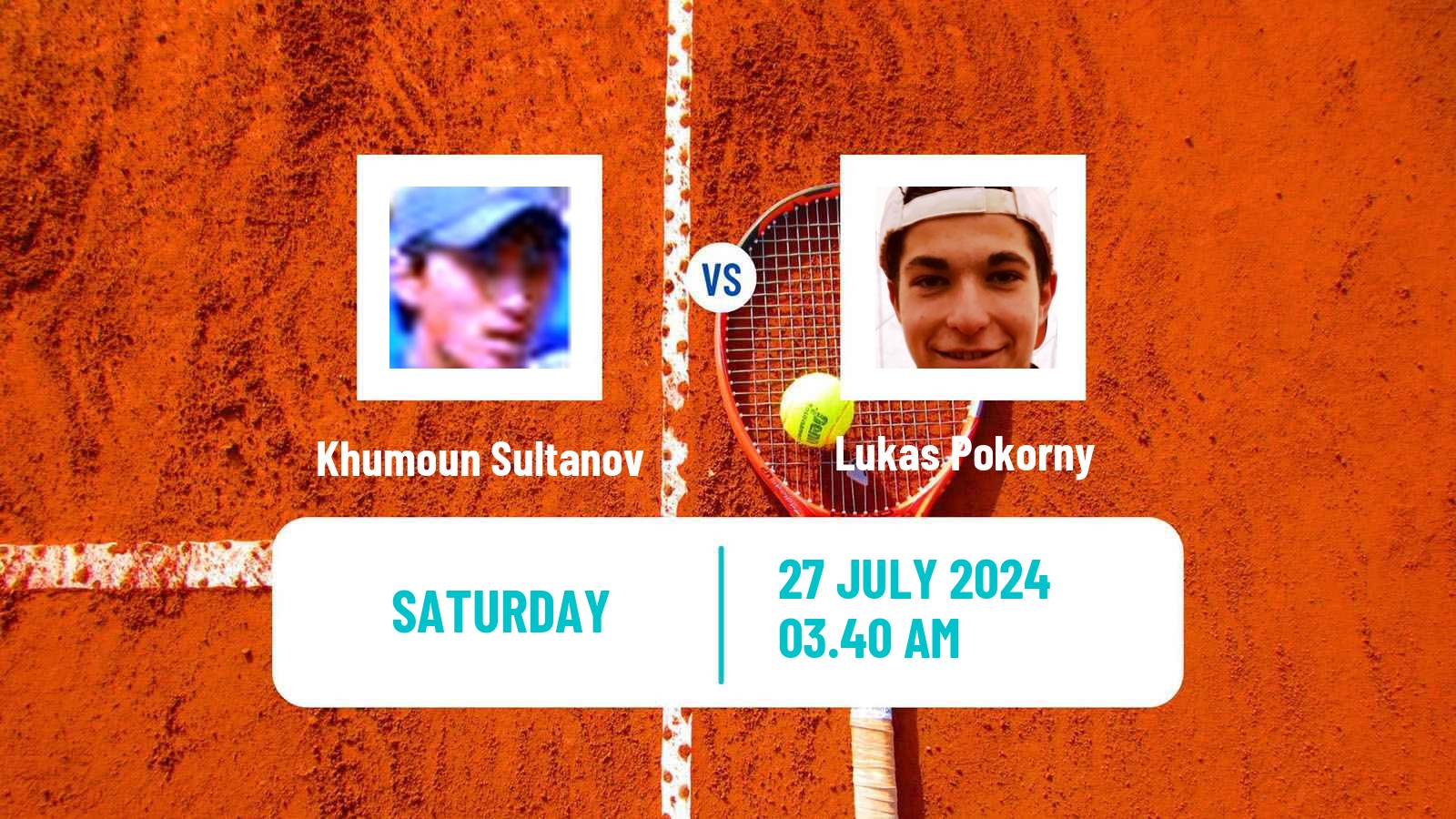 Tennis ITF M25 Astana Men Khumoun Sultanov - Lukas Pokorny