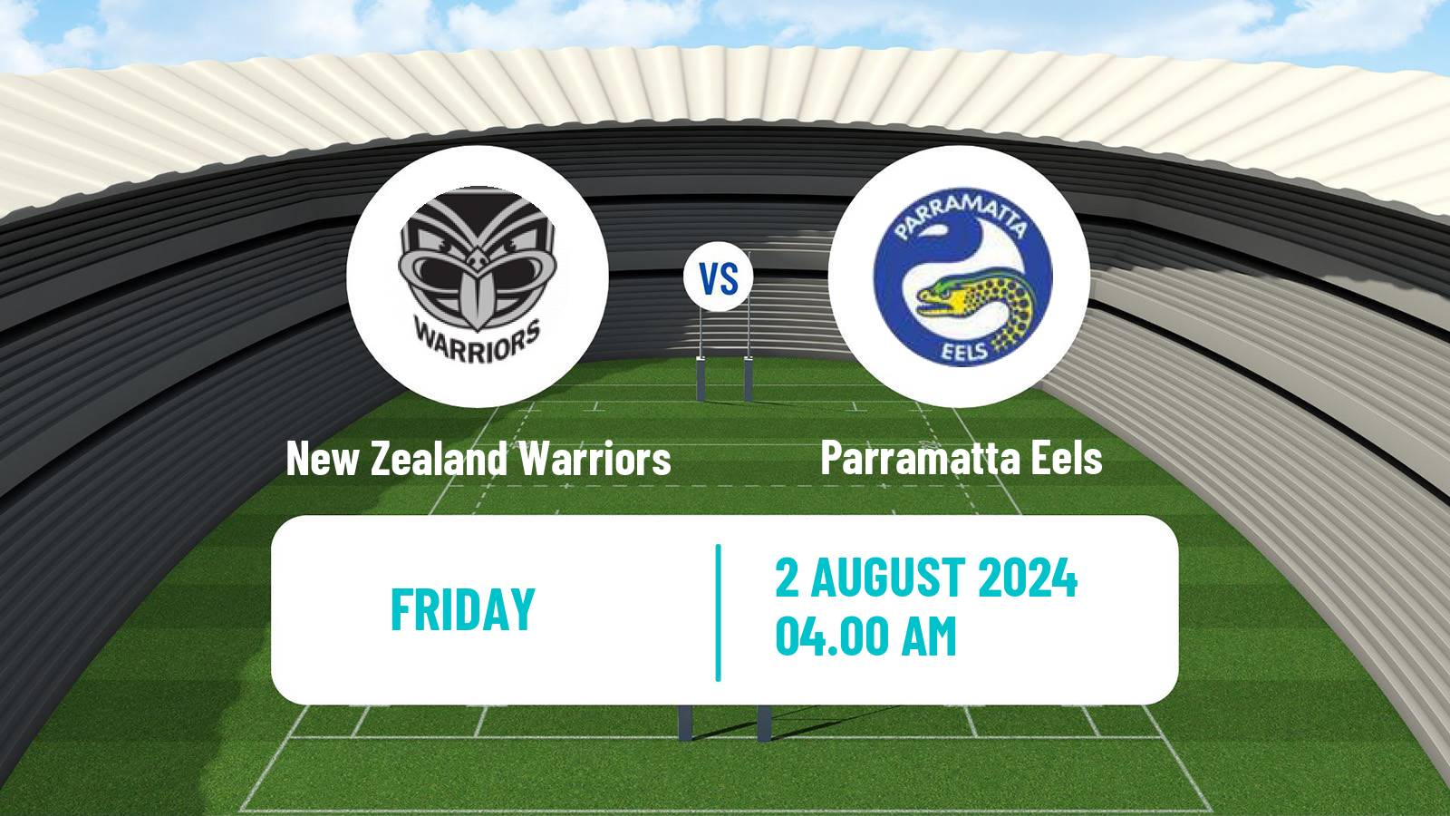 Rugby league Australian NRL New Zealand Warriors - Parramatta Eels