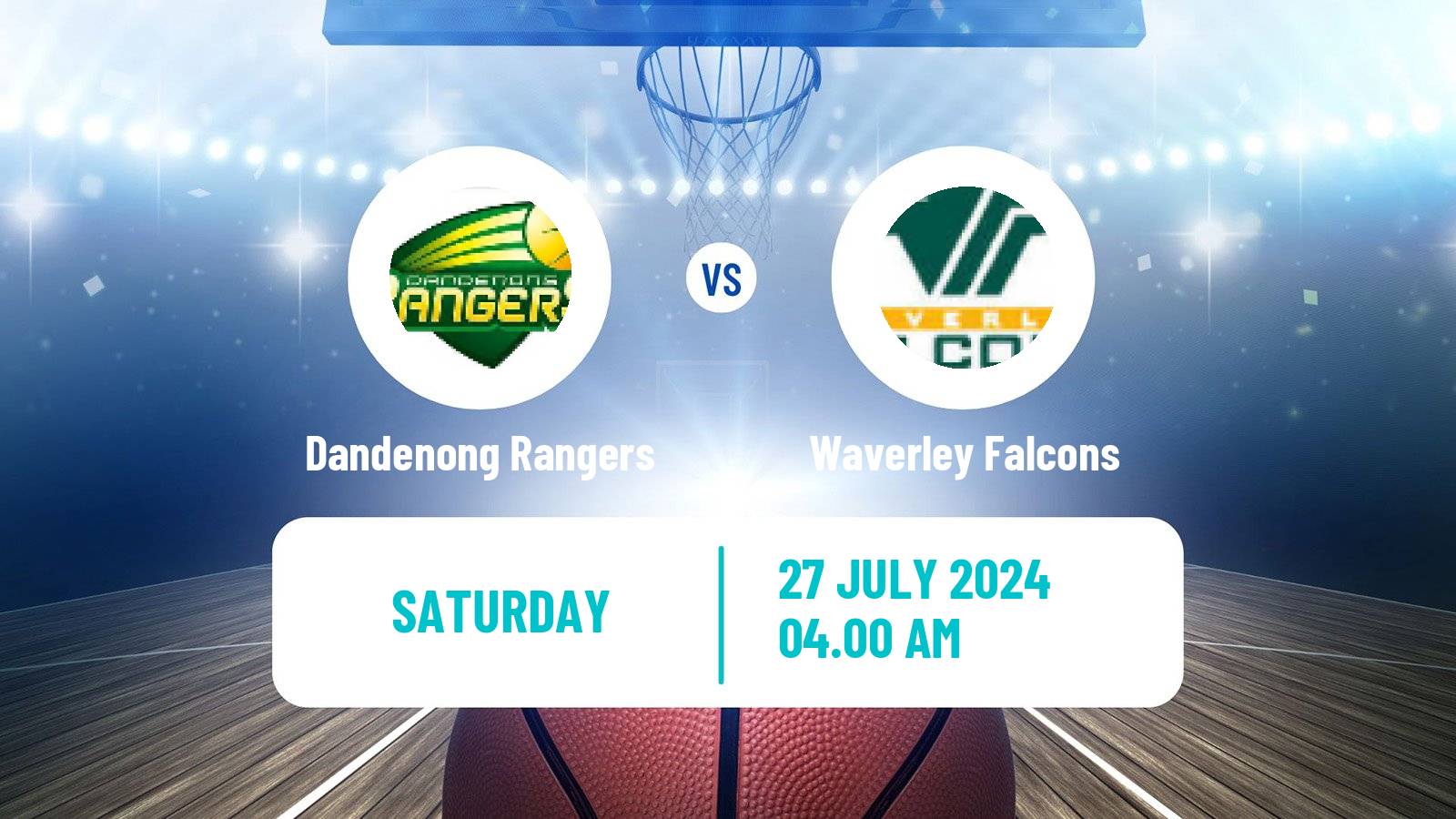 Basketball Australian NBL1 South Women Dandenong Rangers - Waverley Falcons