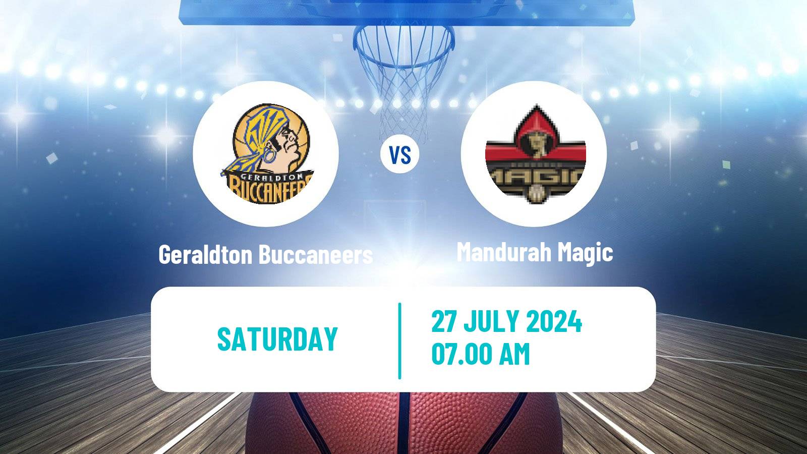 Basketball Australian NBL1 West Geraldton Buccaneers - Mandurah Magic