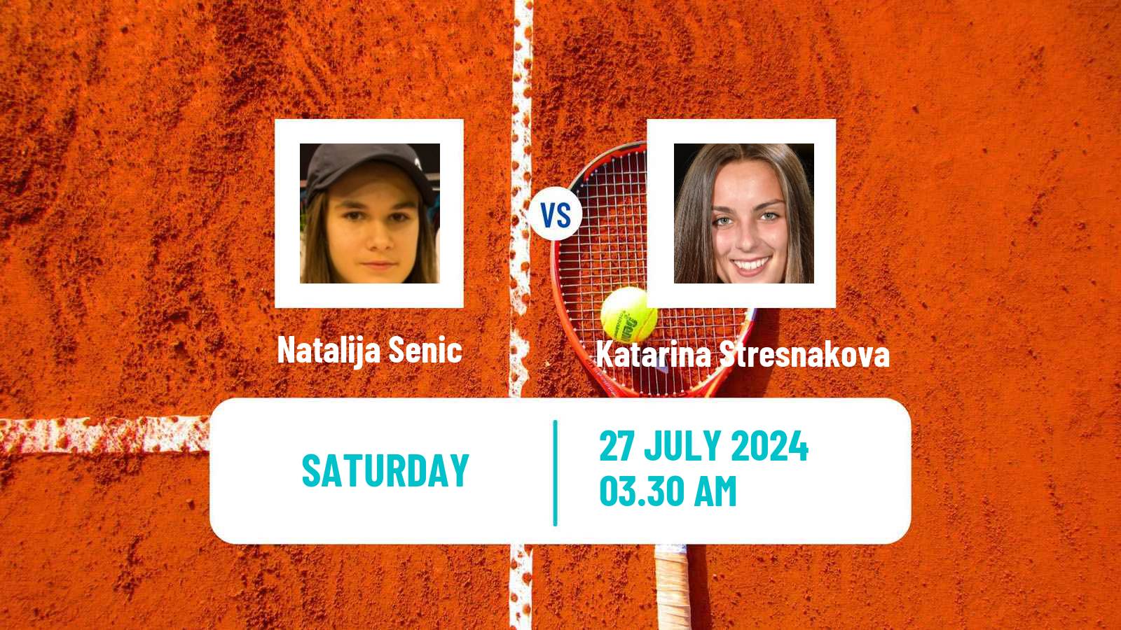 Tennis ITF W15 Kursumlijska Banja 13 Women Natalija Senic - Katarina Stresnakova