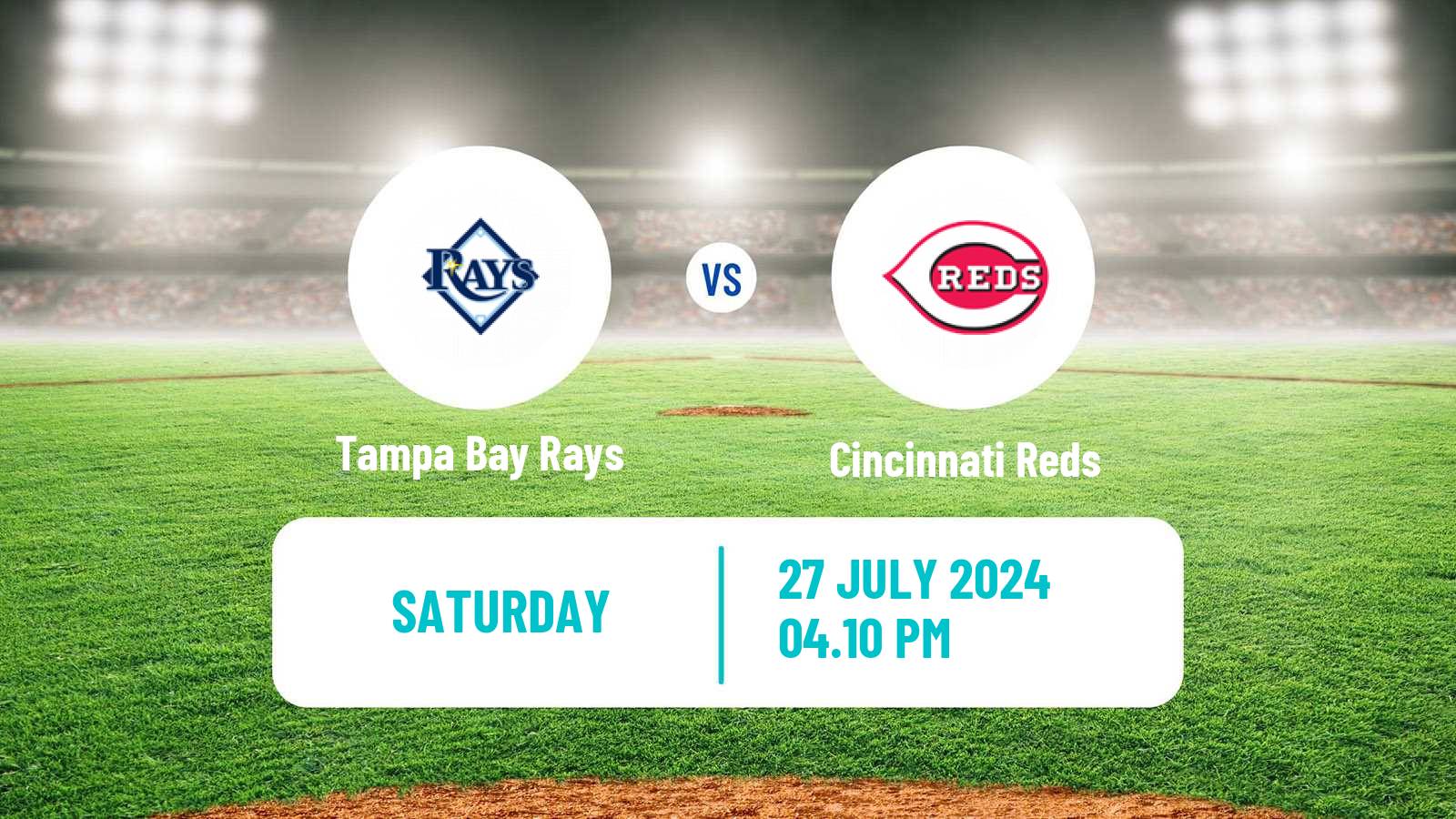 Baseball MLB Tampa Bay Rays - Cincinnati Reds