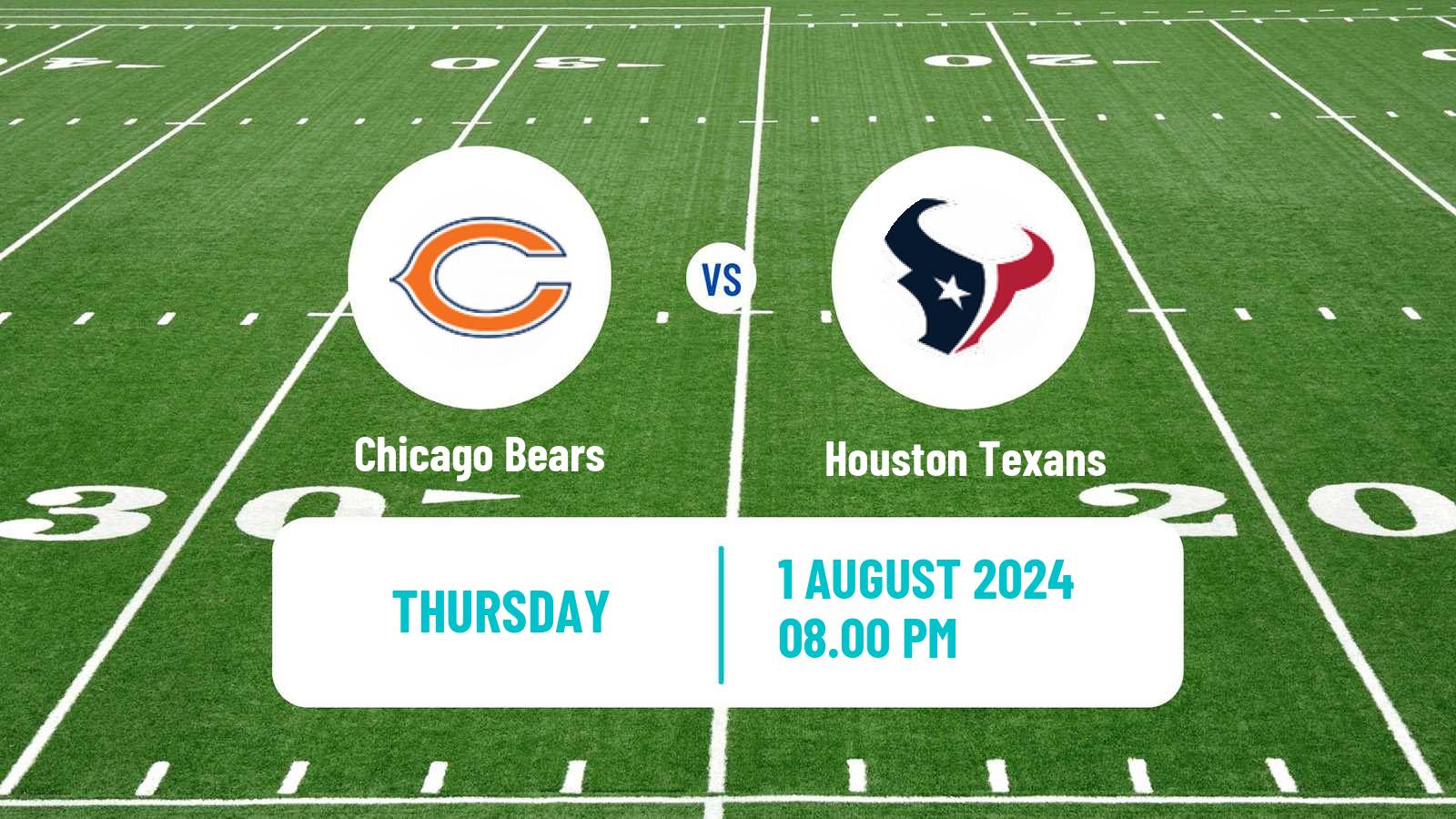 American football NFL Chicago Bears - Houston Texans