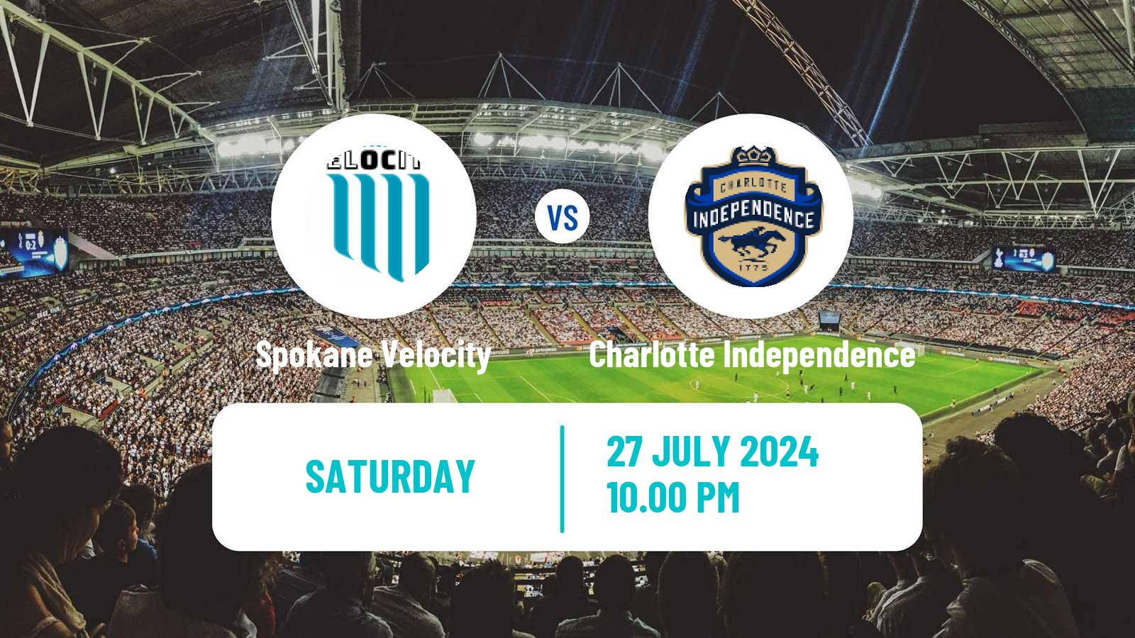 Soccer USL League One Spokane Velocity - Charlotte Independence