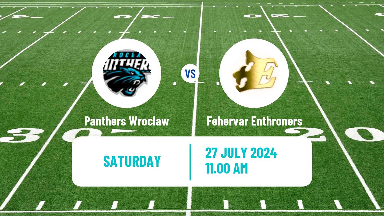 American football European League of American Football Panthers Wroclaw - Fehervar Enthroners