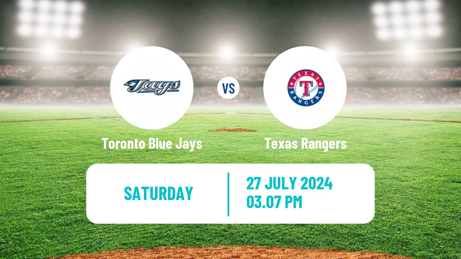 Baseball MLB Toronto Blue Jays - Texas Rangers