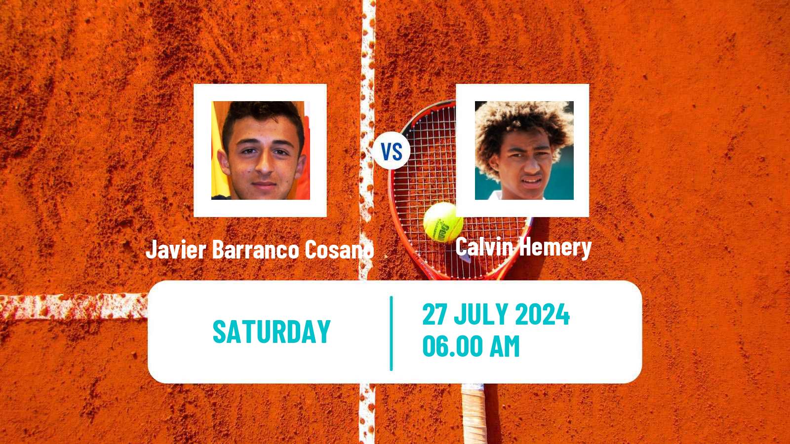Tennis Tampere Challenger Men Javier Barranco Cosano - Calvin Hemery
