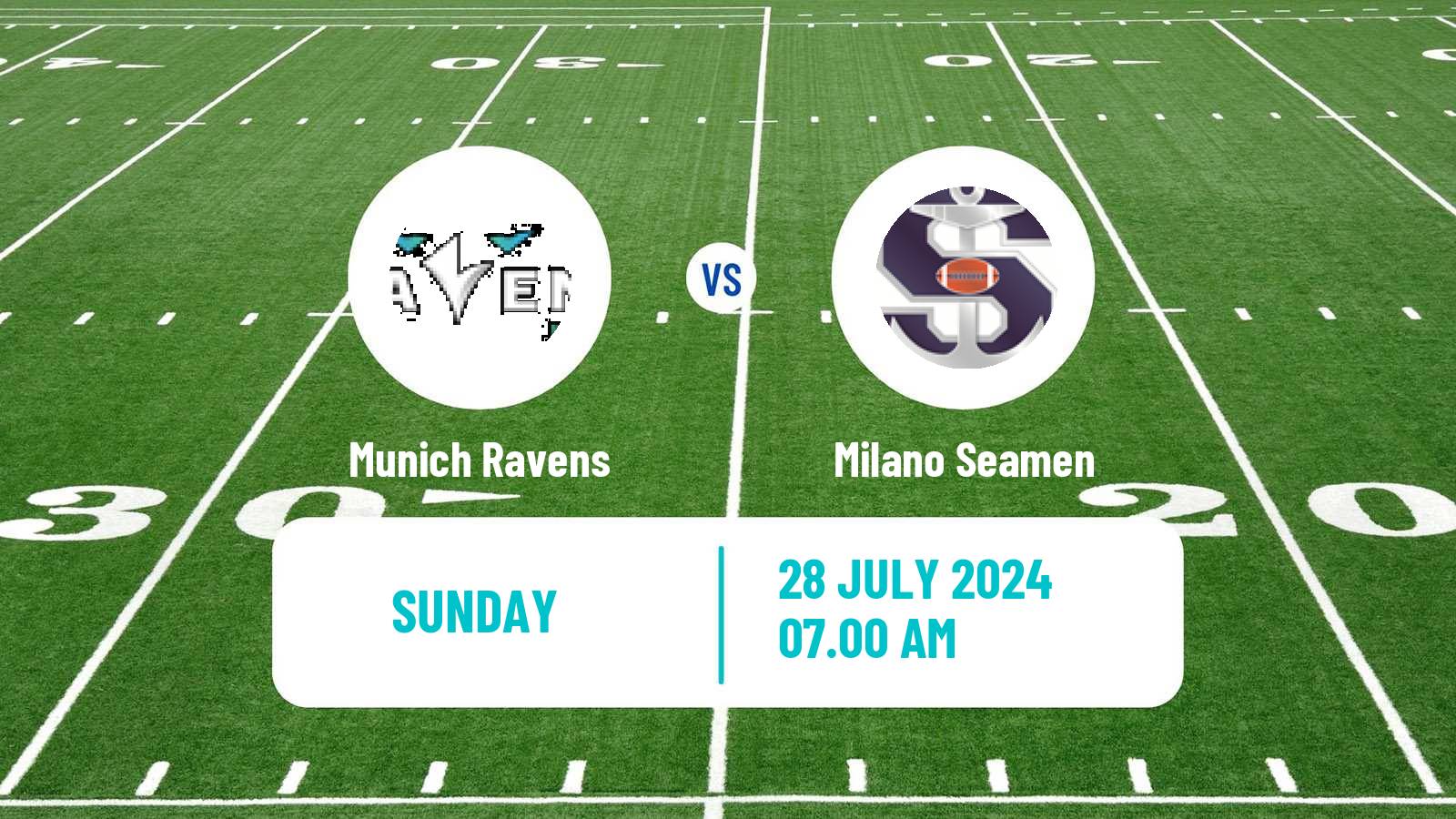 American football European League of American Football Munich Ravens - Milano Seamen