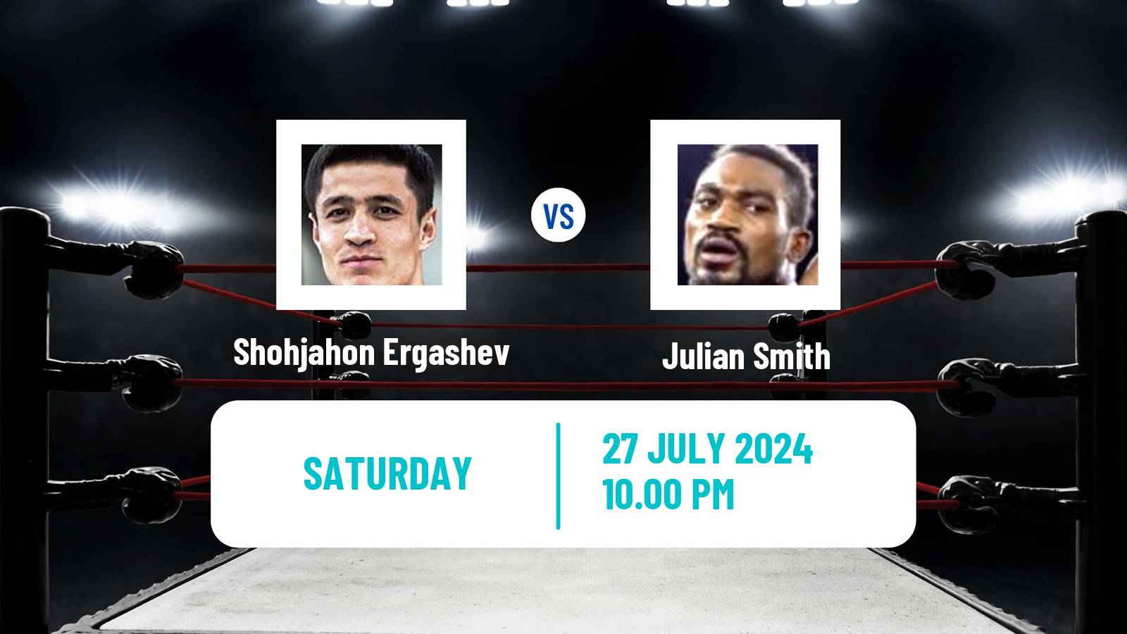 Boxing Super Lightweight Others Matches Men Shohjahon Ergashev - Julian Smith