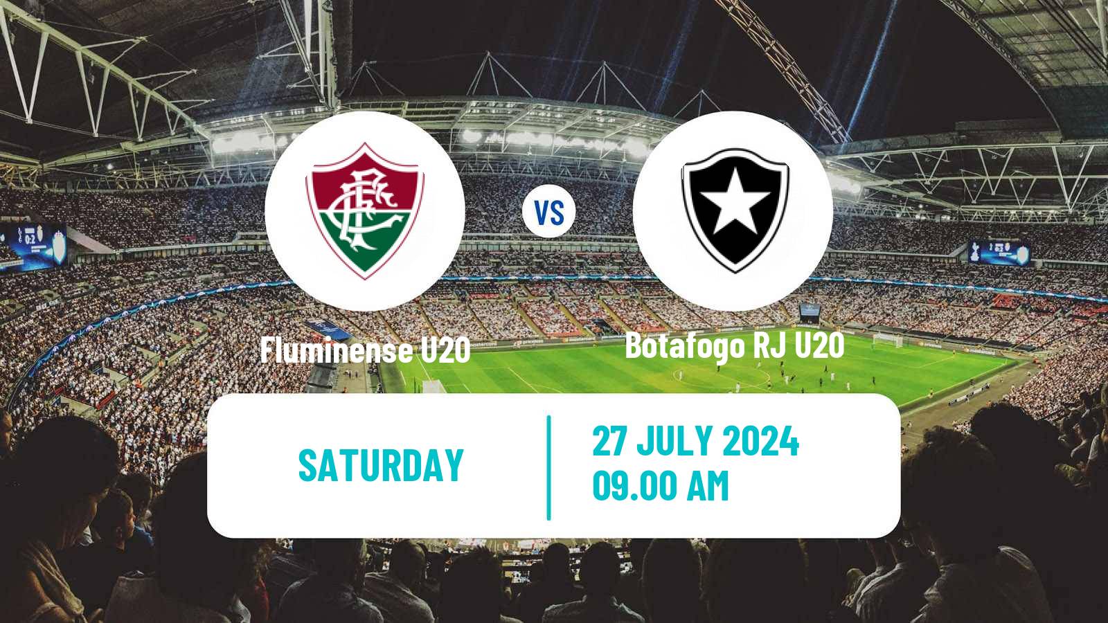 Soccer Brazilian Carioca U20 Fluminense U20 - Botafogo RJ U20