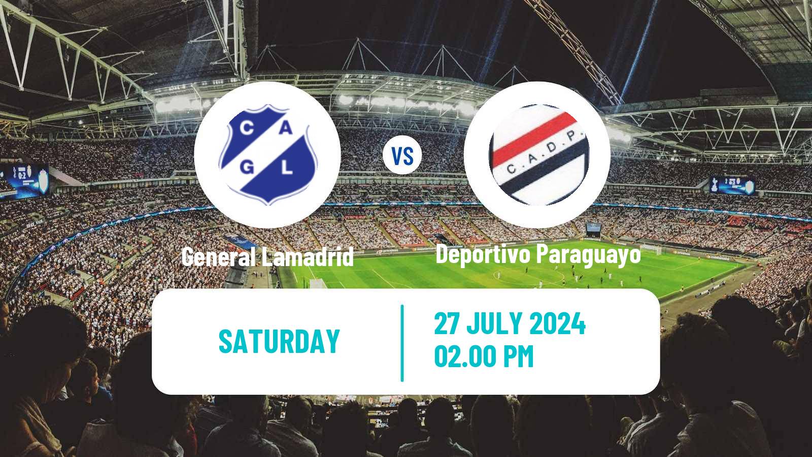 Soccer Argentinian Primera C General Lamadrid - Deportivo Paraguayo