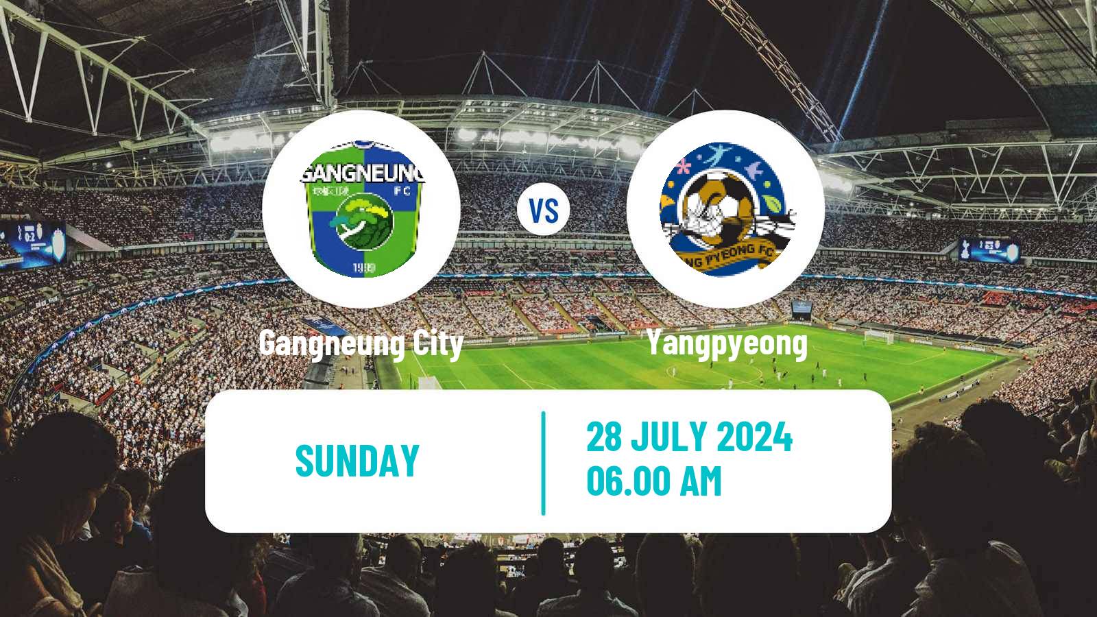 Soccer South Korean K3 League Gangneung City - Yangpyeong