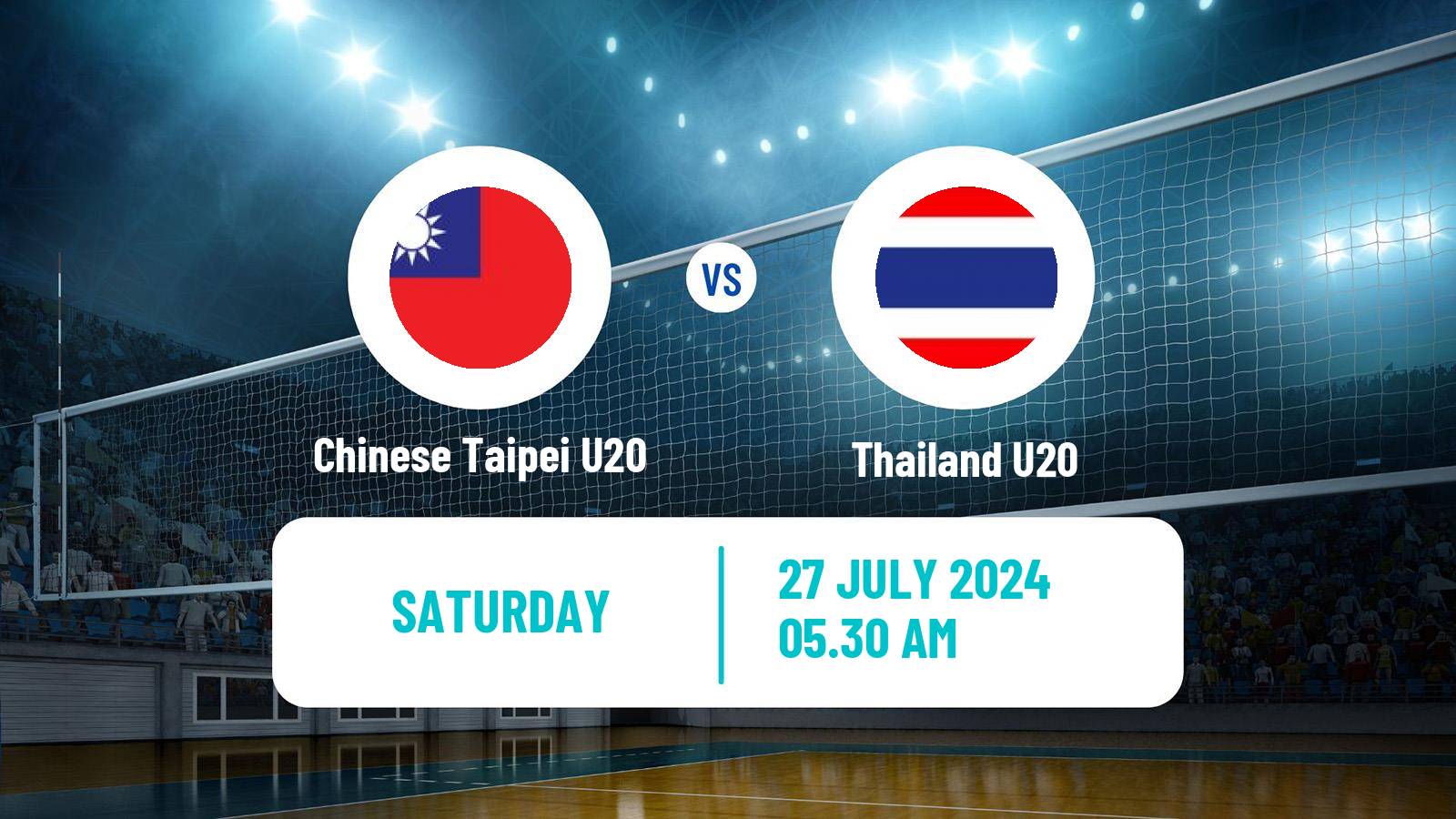 Volleyball Asian Championship U20 Volleyball Chinese Taipei U20 - Thailand U20