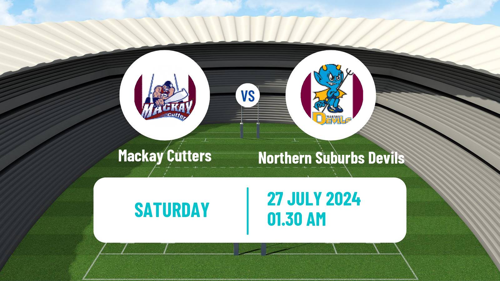 Rugby league Australian Queensland Cup Mackay Cutters - Northern Suburbs Devils
