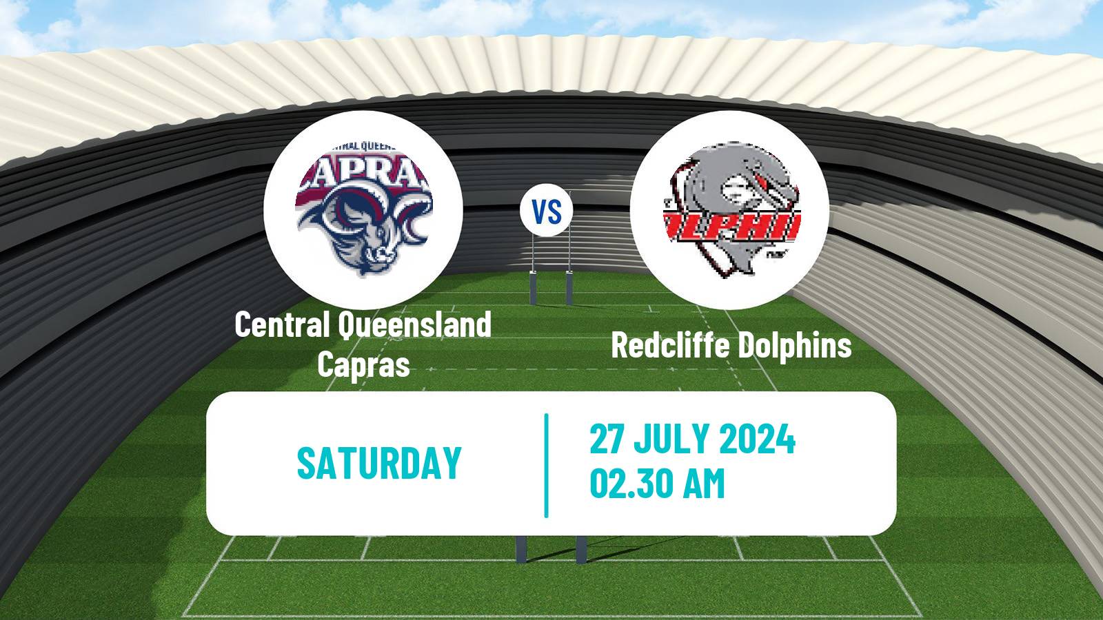 Rugby league Australian Queensland Cup Central Queensland Capras - Redcliffe Dolphins