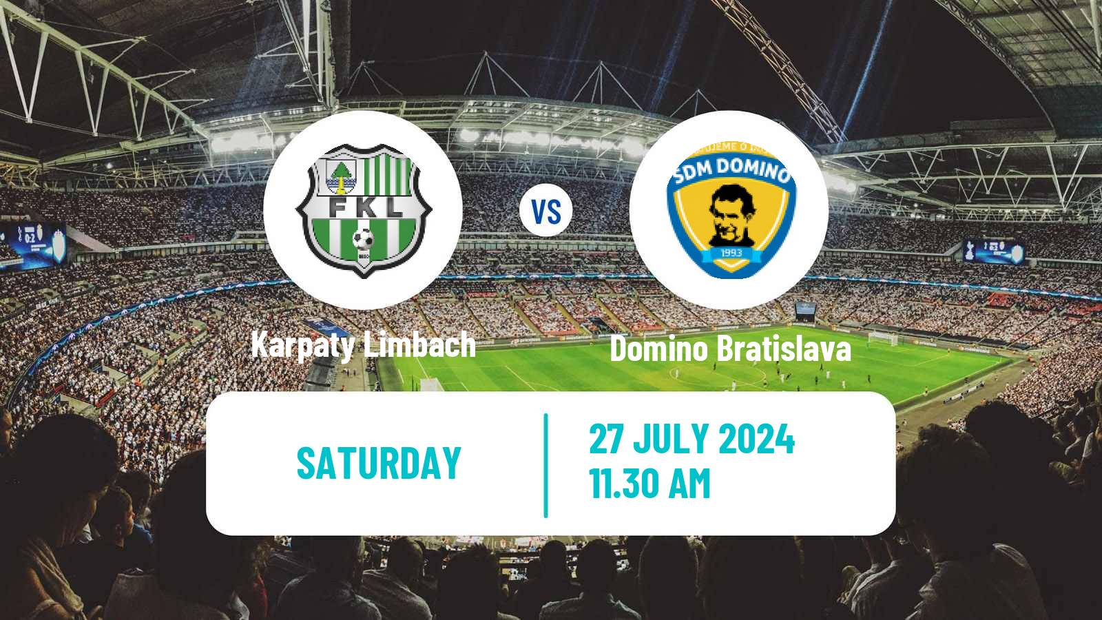 Soccer Slovak Cup Karpaty Limbach - Domino Bratislava