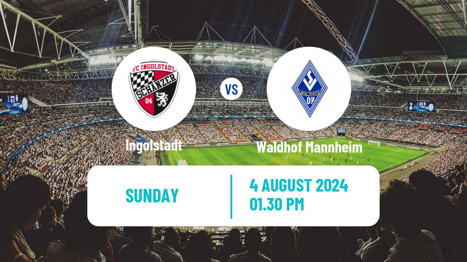 Soccer German 3 Bundesliga Ingolstadt - Waldhof Mannheim