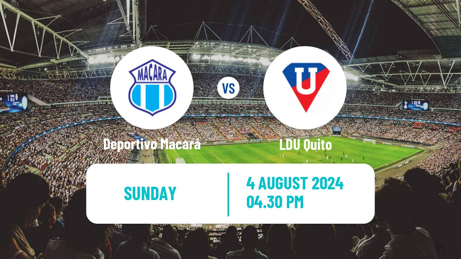 Soccer Ecuadorian Liga Pro Deportivo Macará - LDU Quito