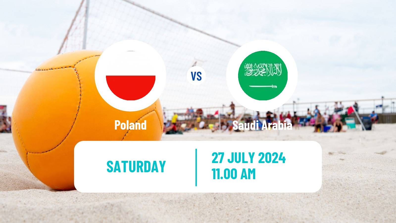 Beach soccer EBSL Chisinau Poland - Saudi Arabia