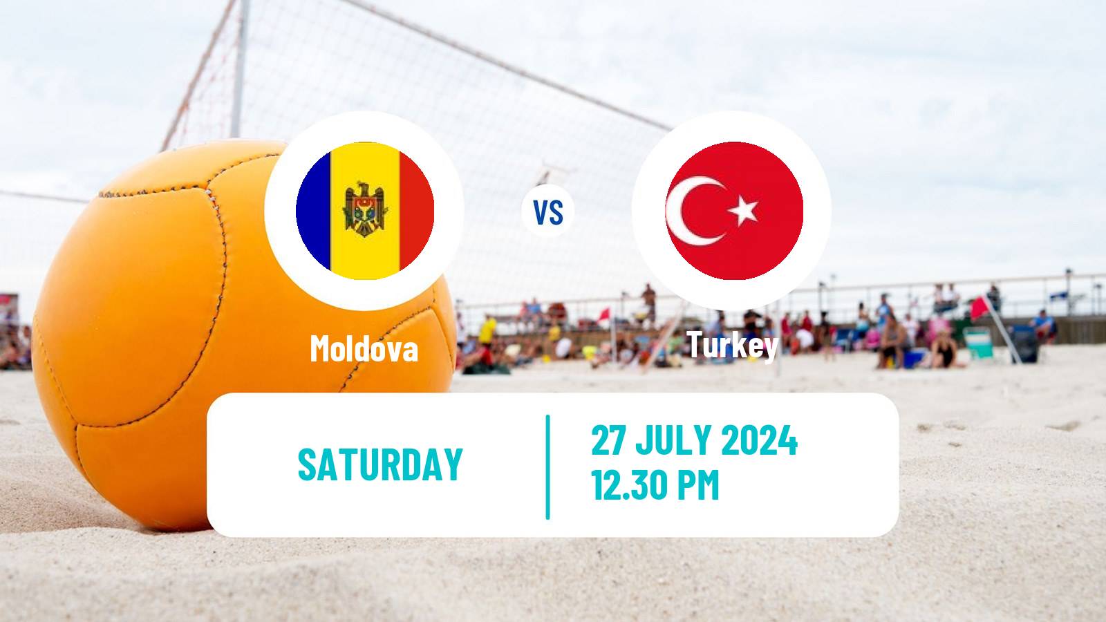 Beach soccer EBSL Chisinau Moldova - Turkey