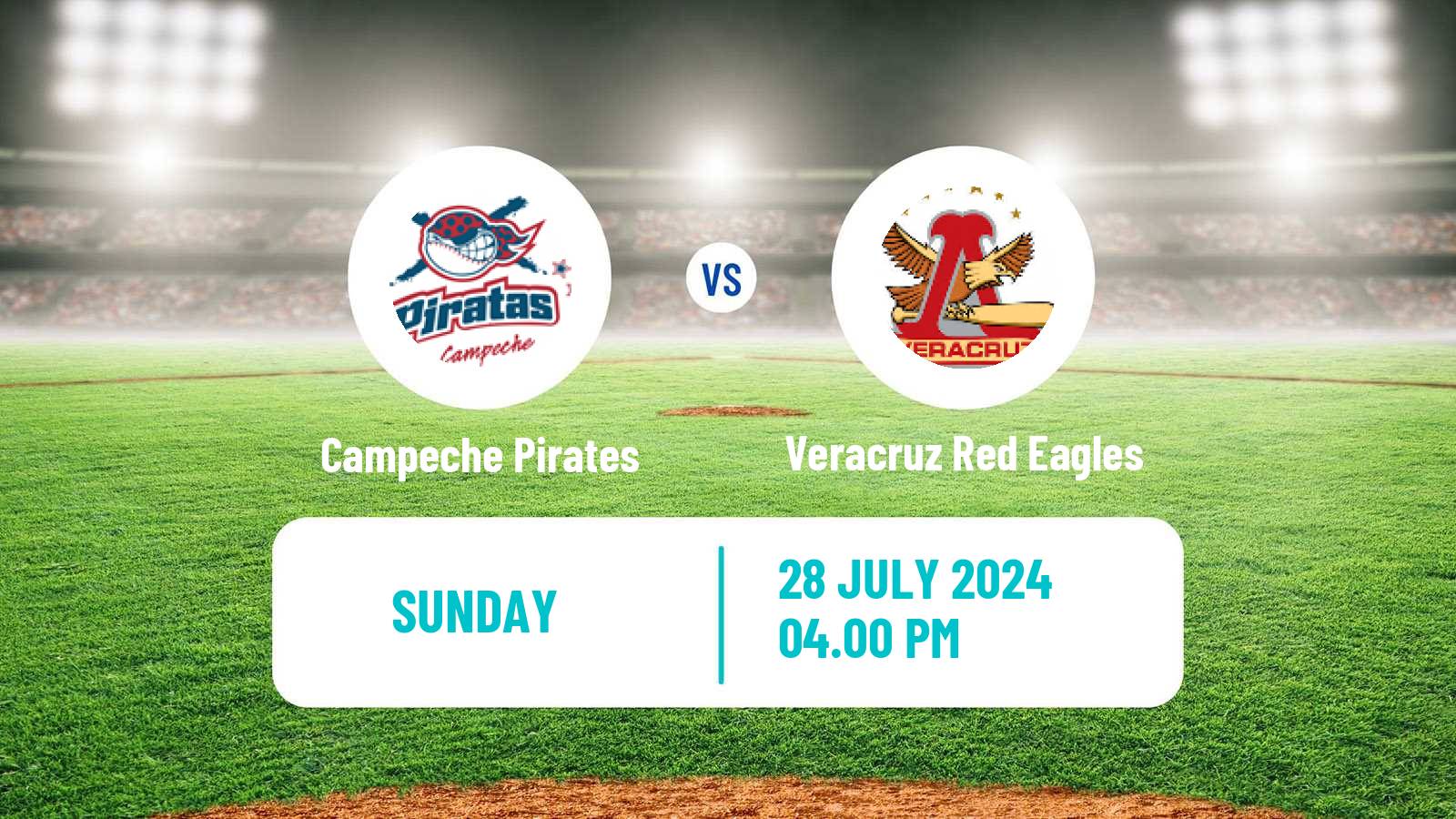 Baseball LMB Campeche Pirates - Veracruz Red Eagles