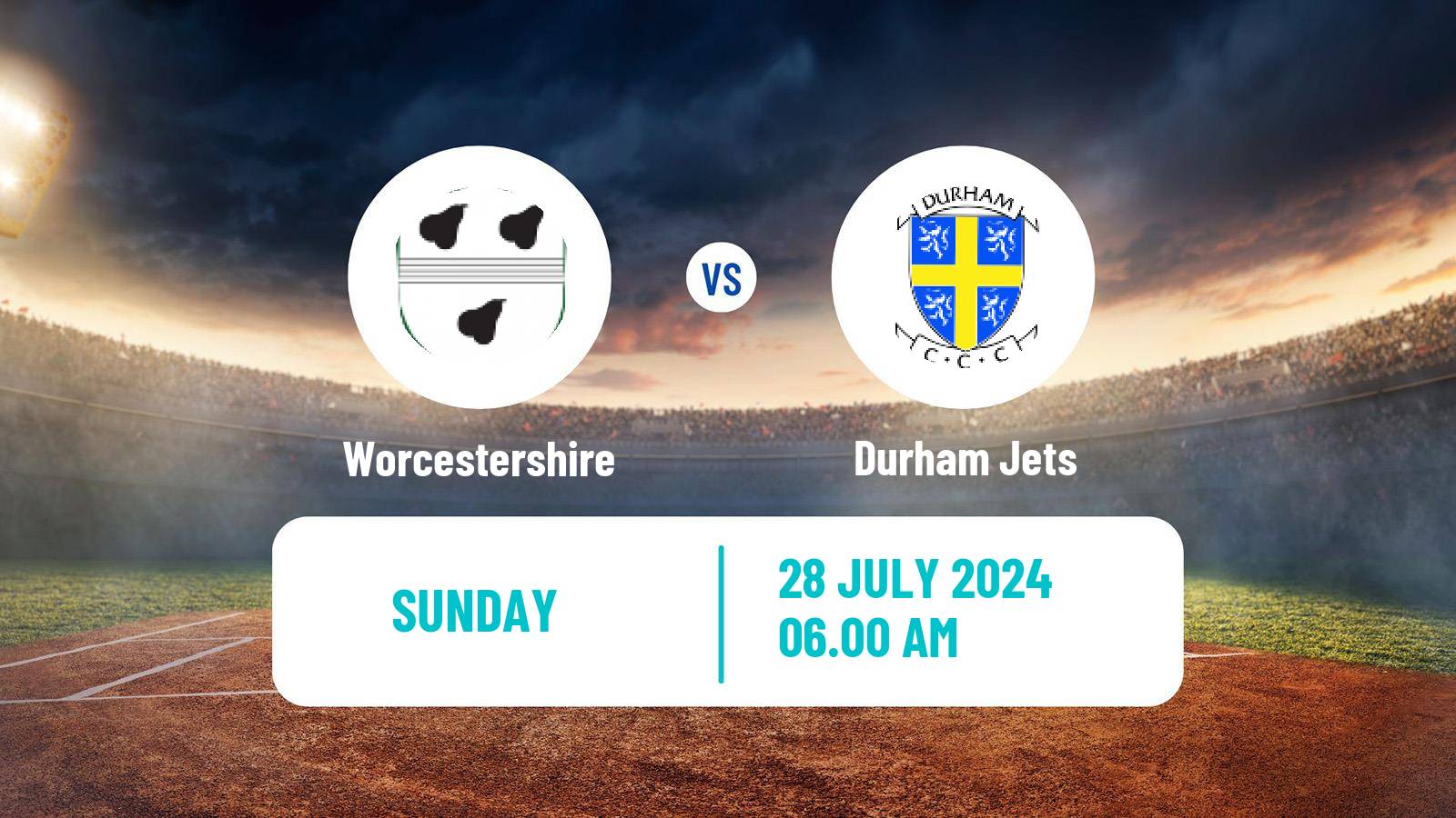 Cricket Royal London One-Day Cup Worcestershire - Durham